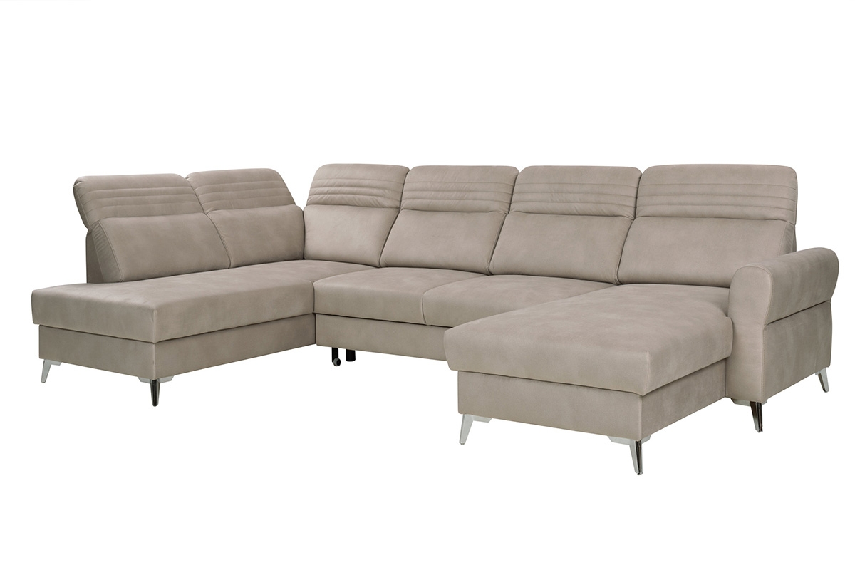 Rozkládací rohová sedací souprava Calabria I na kovové podstavě Rohová sedací souprava s funkcí spaní Calabria I na kovové podstavě  - rozkladane oparcie