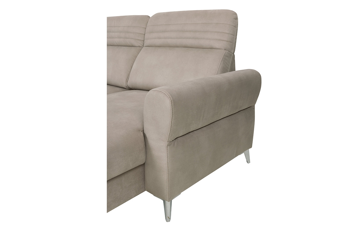 Rozkládací rohová sedací souprava Calabria I na kovové podstavě Rohová sedací souprava s funkcí spaní Calabria I na kovové podstavě - solidne Provedení