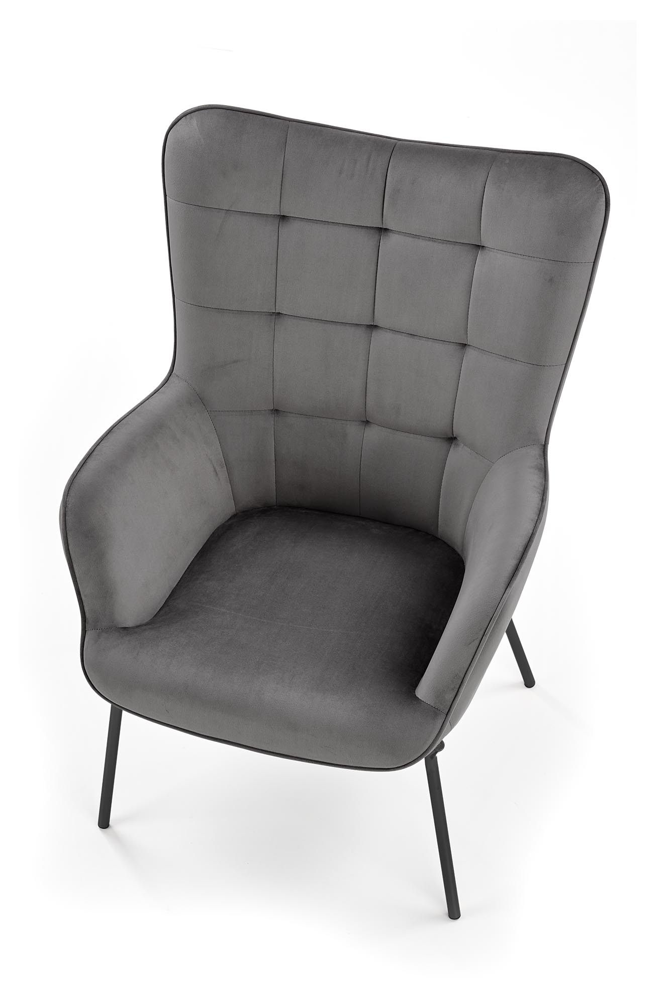 Kreslo CASTEL - čierna / svetlosivá castel Kreslo odpočinkové Čierny / svetlý popol