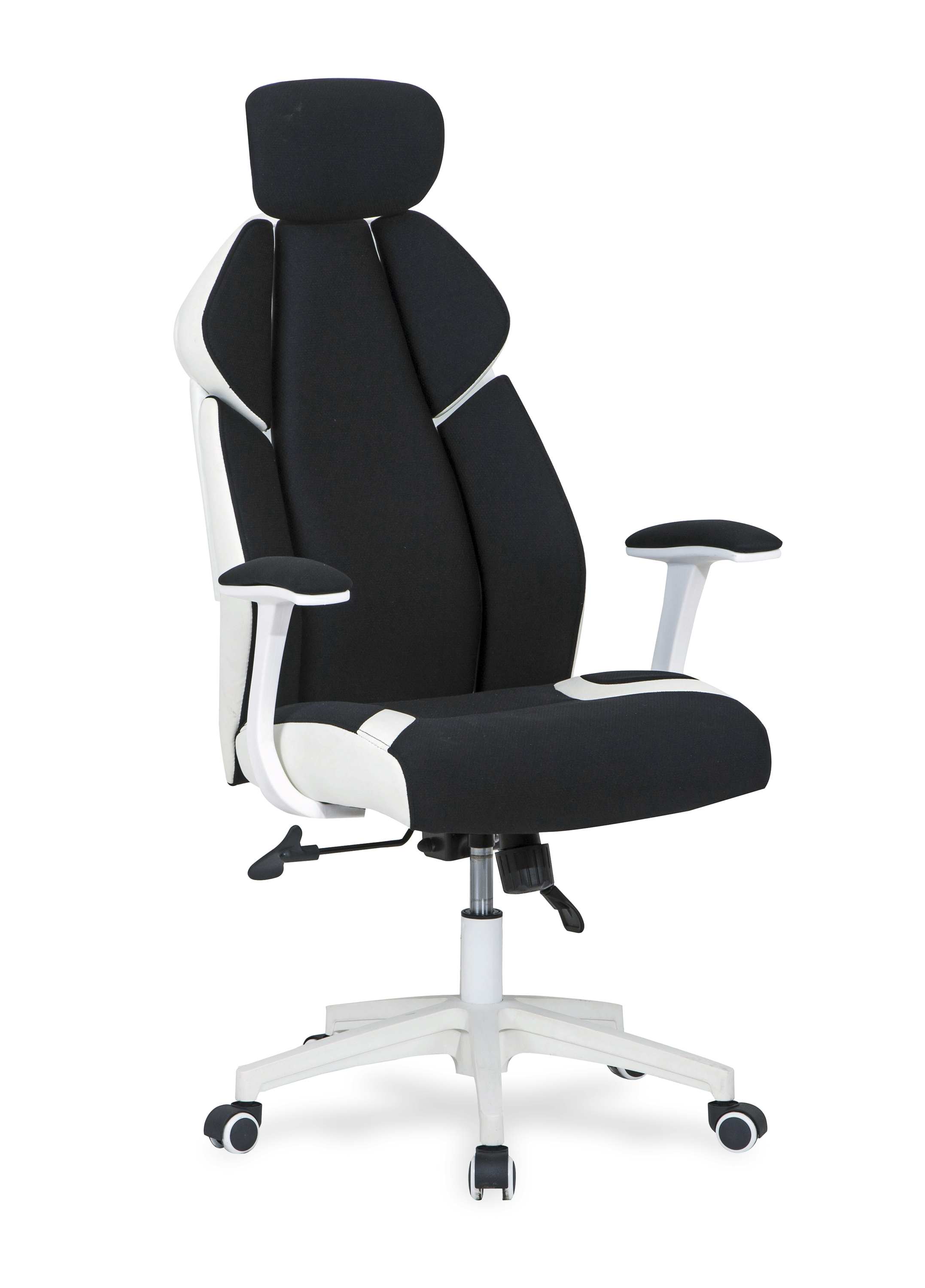 Herní židle Chrono - černý / bílý CHRONO Křeslo kancelářské bílé-Černé