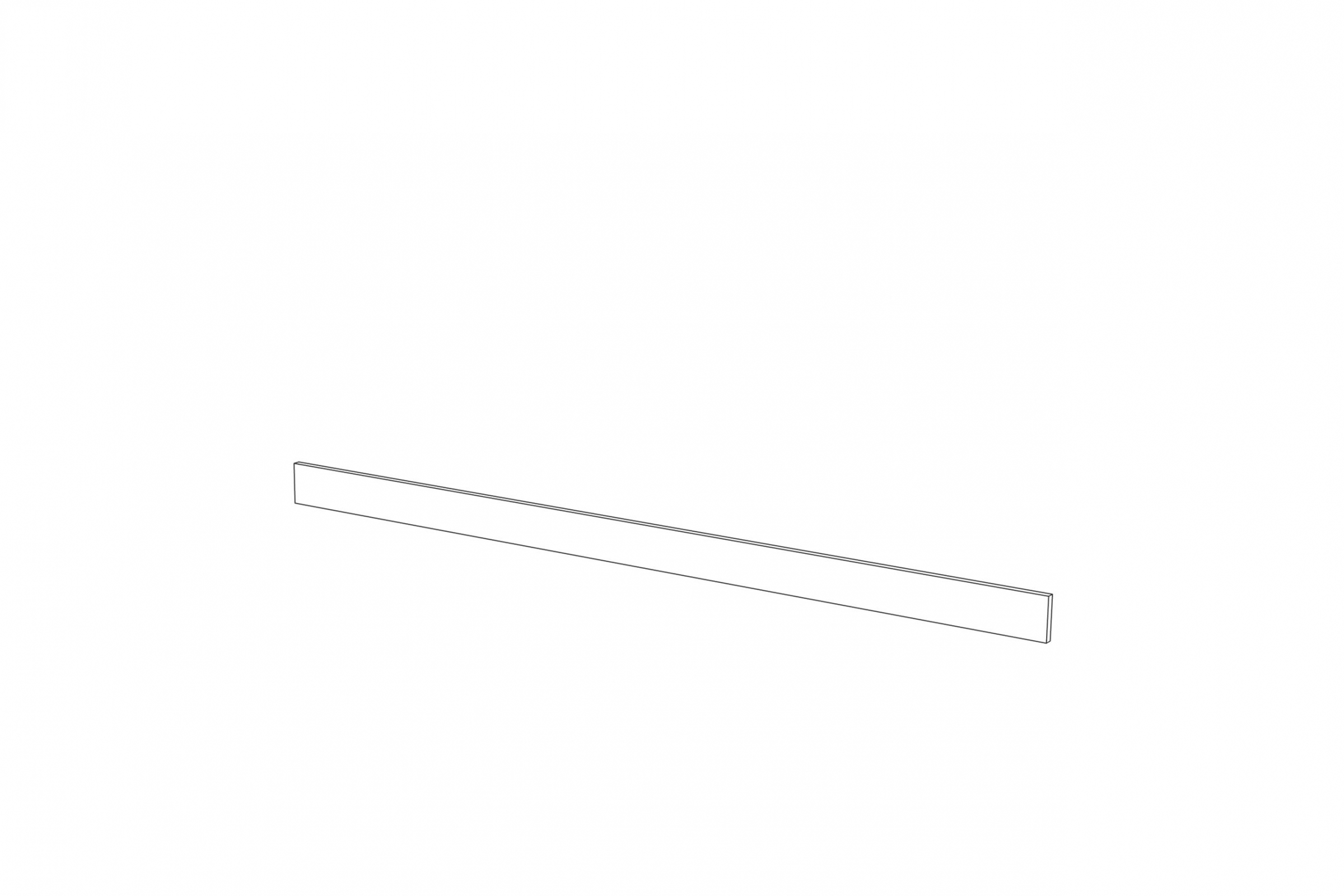 Sokel Kuchynský Ilandia 200cm - biely mat Cokol Kuchynský  Ilandia 200cm - biely mat