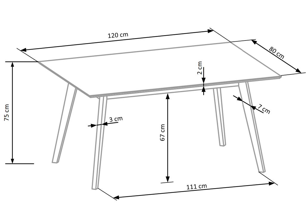 Masă CORDOBA + 4 Scaune cordoba stůl + 4 Židle