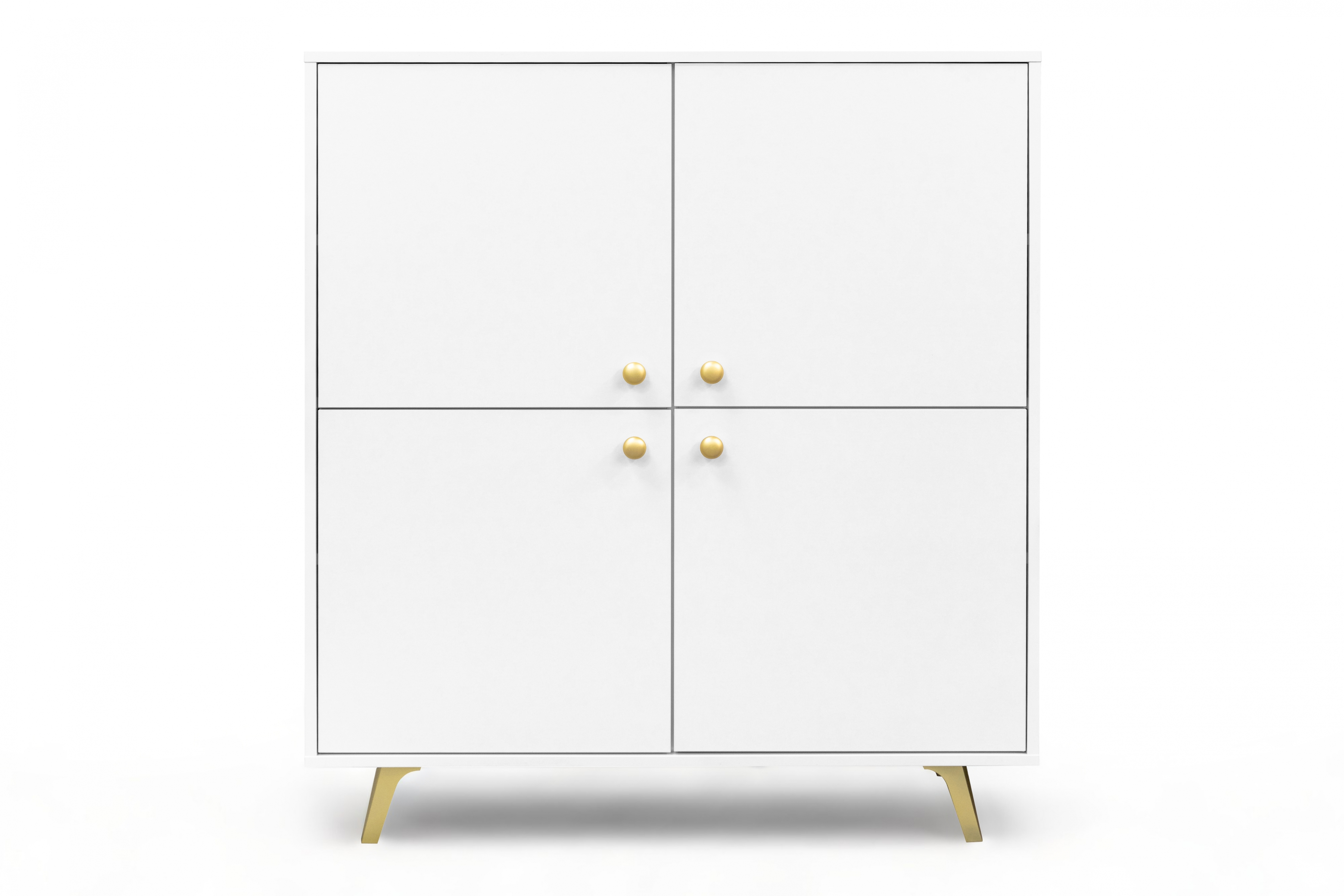 Komoda Siena D4 100 cm - Biela štvordverová Komoda Siena D4 100 cm - Biela