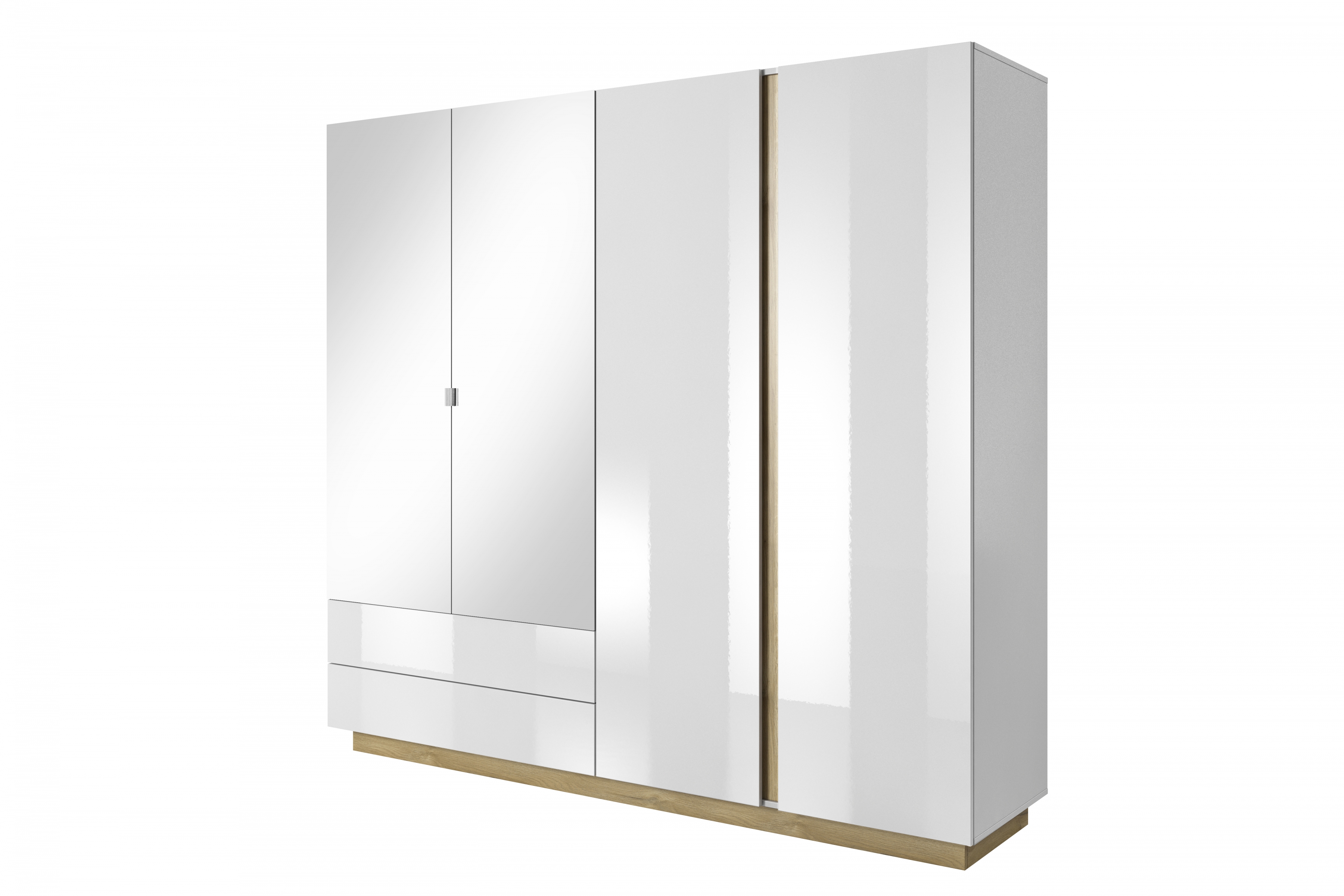 Skriňa Arcano 220 cm - biely/Dub grandson štvordverová Skriňa Arcano 220 cm - Biely/Dub grandson