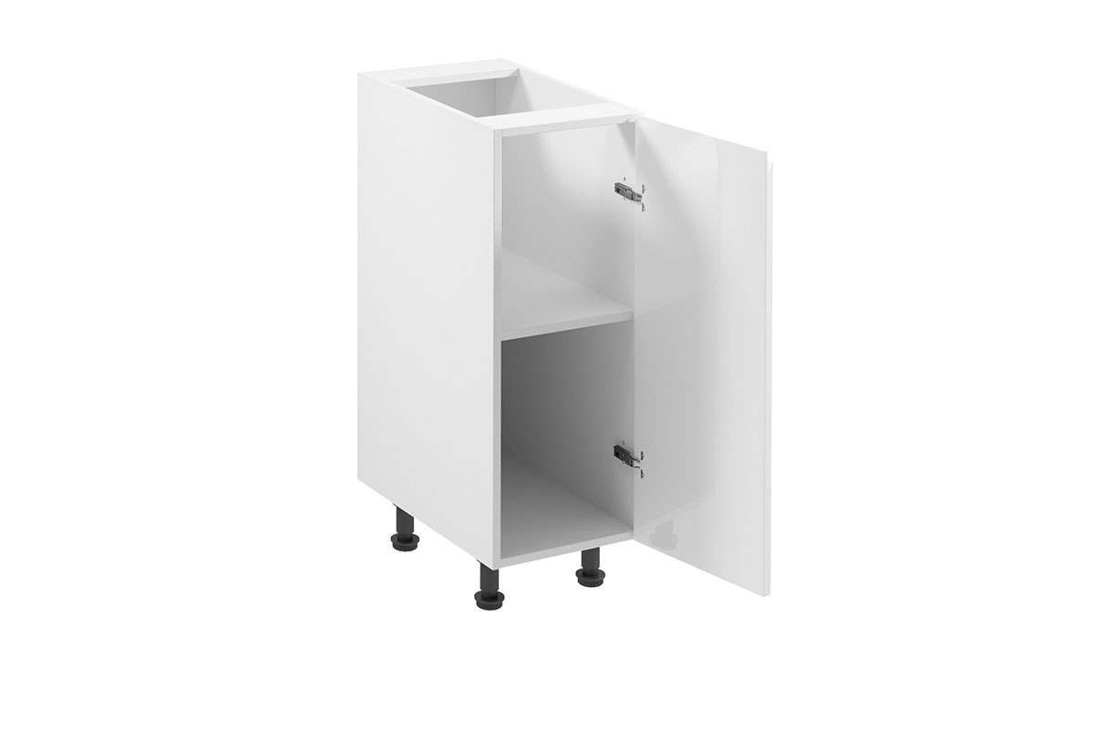 Spodní kuchyňská skříňka Aspen D30 jednodveřová – bílý lesk Skříňka kuchyňská spodní jednodveřová Aspen D30 - wnetrze