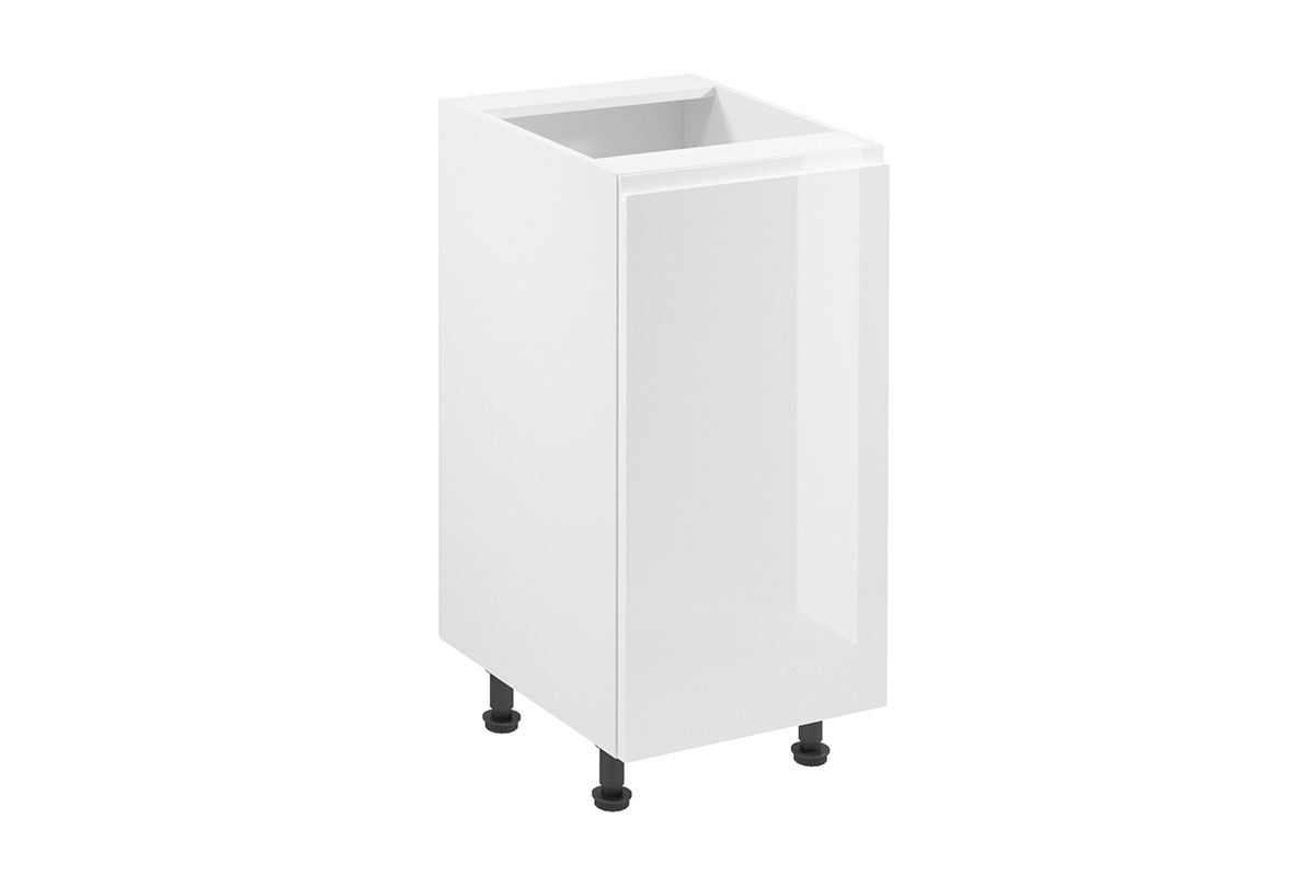 Spodní kuchyňská skříňka Aspen D40 jednodveřová – bílý lesk Skříňka kuchyňská spodní jednodveřová Aspen D40 - Bílý lesk