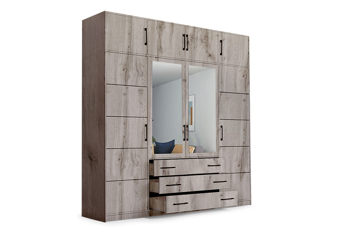 Nadstavec do skrine Bali 240 cm - dub wellington Skriňa z nadstawka Bali D4 240 cm - Dub wellington