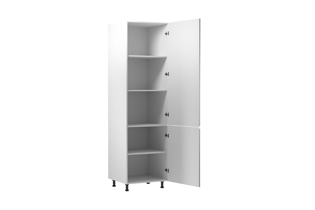 Kuchyňský sloupek Aspen D60R dvoudveřový – šedý lesk vysoký regál kuchenny Aspen D60R - wnetrze