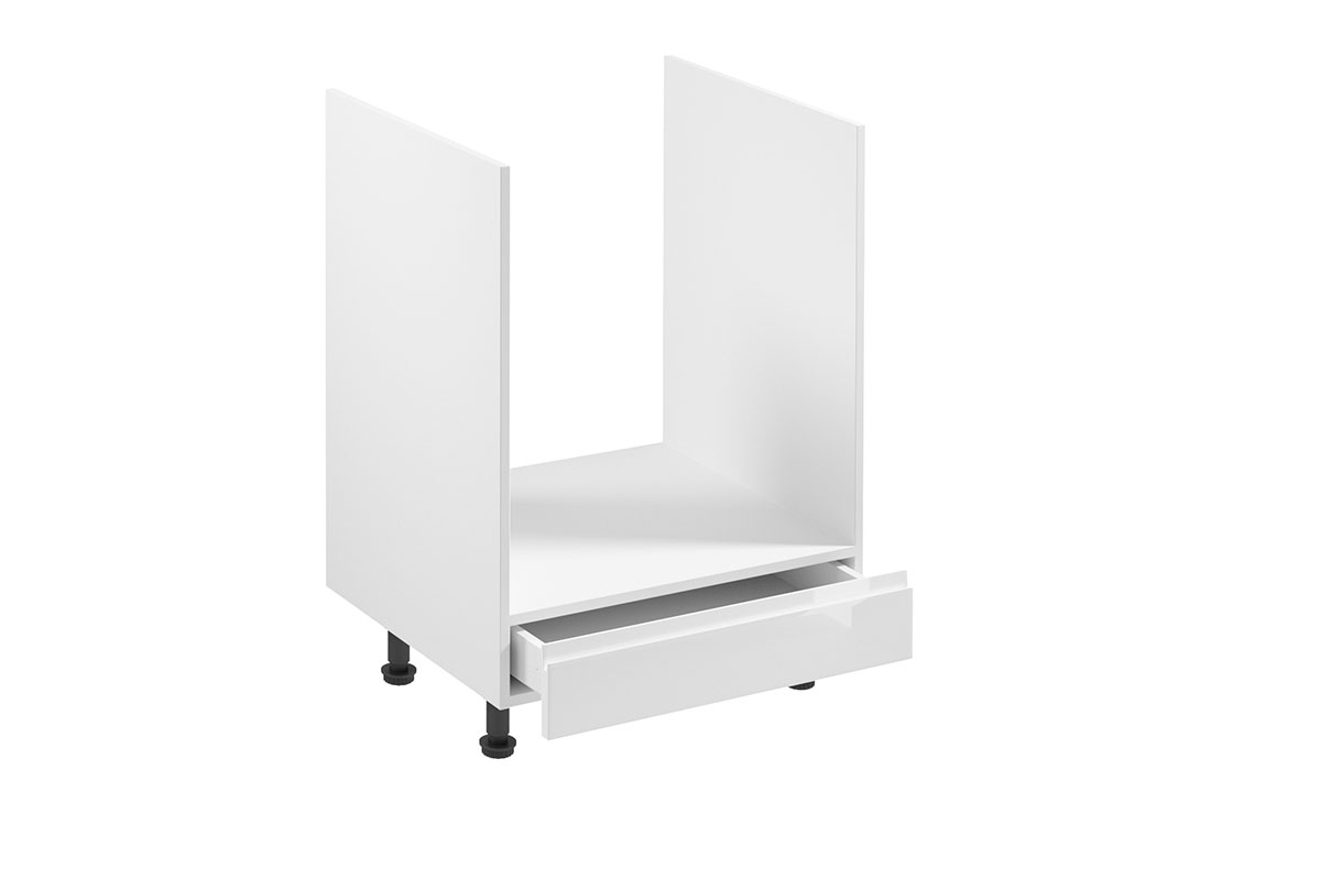 Spodní kuchyňská skříňka Aspen D60ZK pro vestavbu trouby – bílý lesk Skříňka kuchyňská pod zabudowe piekarnika Aspen D60ZK - wnetrze