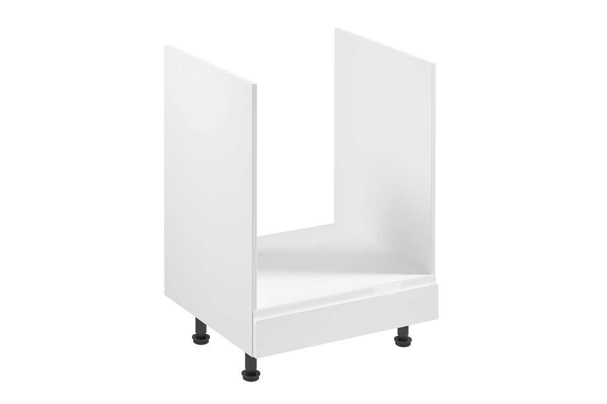 Spodní kuchyňská skříňka Aspen D60ZK pro vestavbu trouby – bílý lesk Skříňka kuchyňská pod zabudowe piekarnika Aspen D60ZK - Bílý lesk