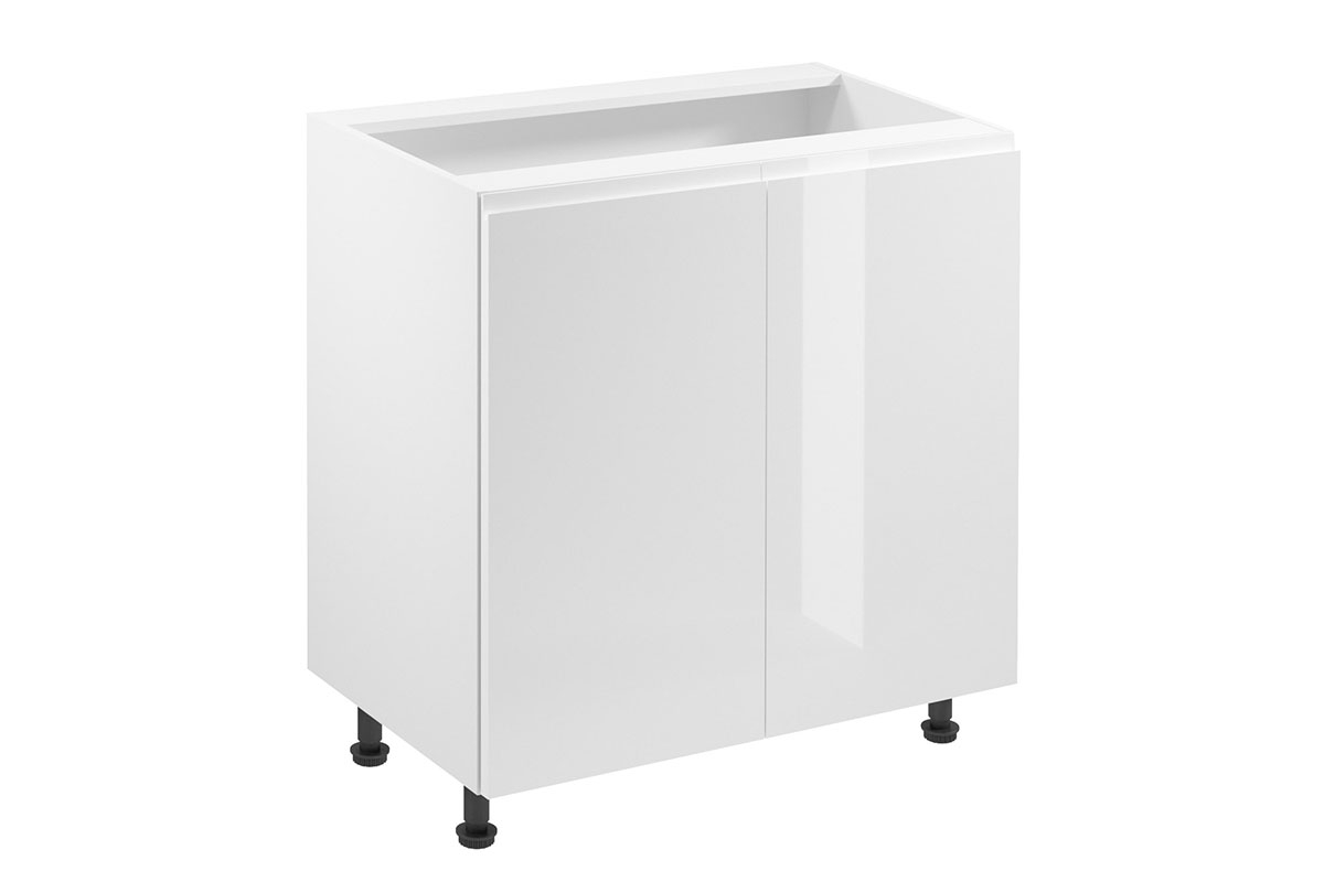 Kuchynská spodná skrinka Aspen D80 dvojdverová – biely lesk Skrinka Kuchynská dolná dvojdverová Aspen D80 - biely lesk