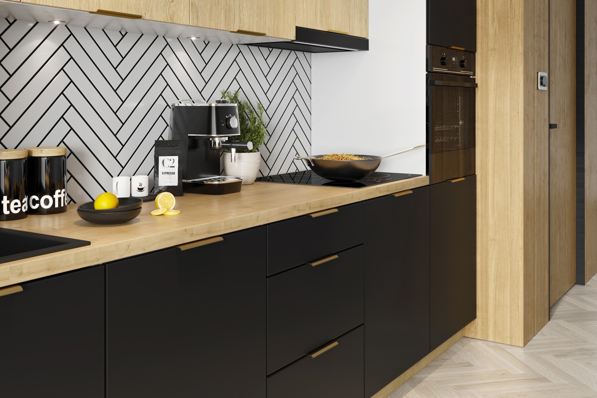 Kuchyňská skříňka Denis D80 ZL - spodní pod dřez - dub London elegantní Kuchyně 