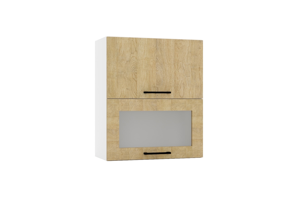 Závěsná skříňka Denis W60 GRF/2 SD s výklopnými dvířky - dub London Skříňka z frontami uchylnymi Denis 