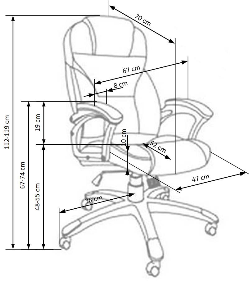 Kancelářská židle Desmond - béžová desmond Kancelářské křeslo béžové