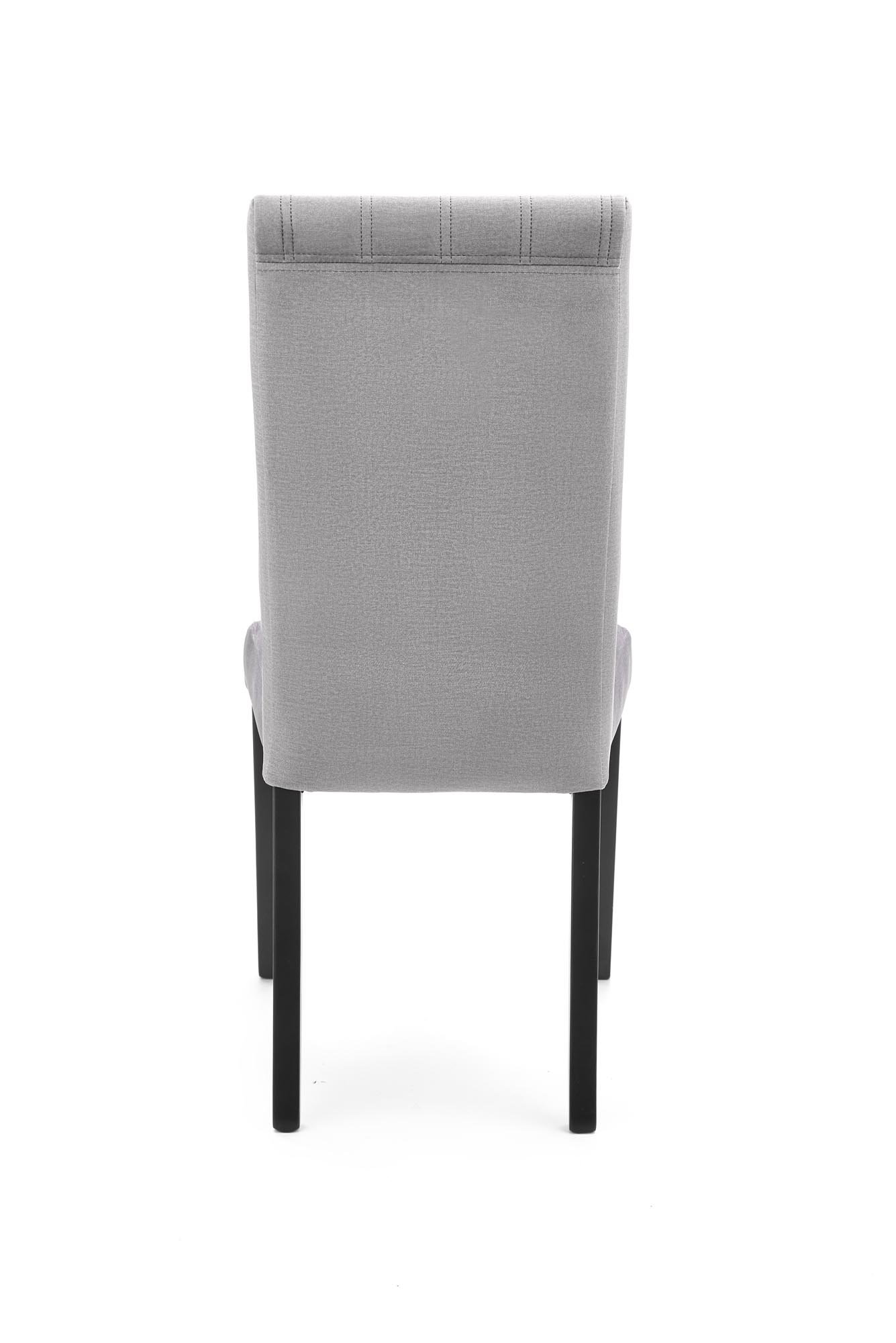 Jedálenská stolička DIEGO 2 - čierna / svetlosivý MONOLITH 85 diego 2 Stolička Čierny / tap. velvet prešívaný pasy - monolith 85 (svetlý popol)