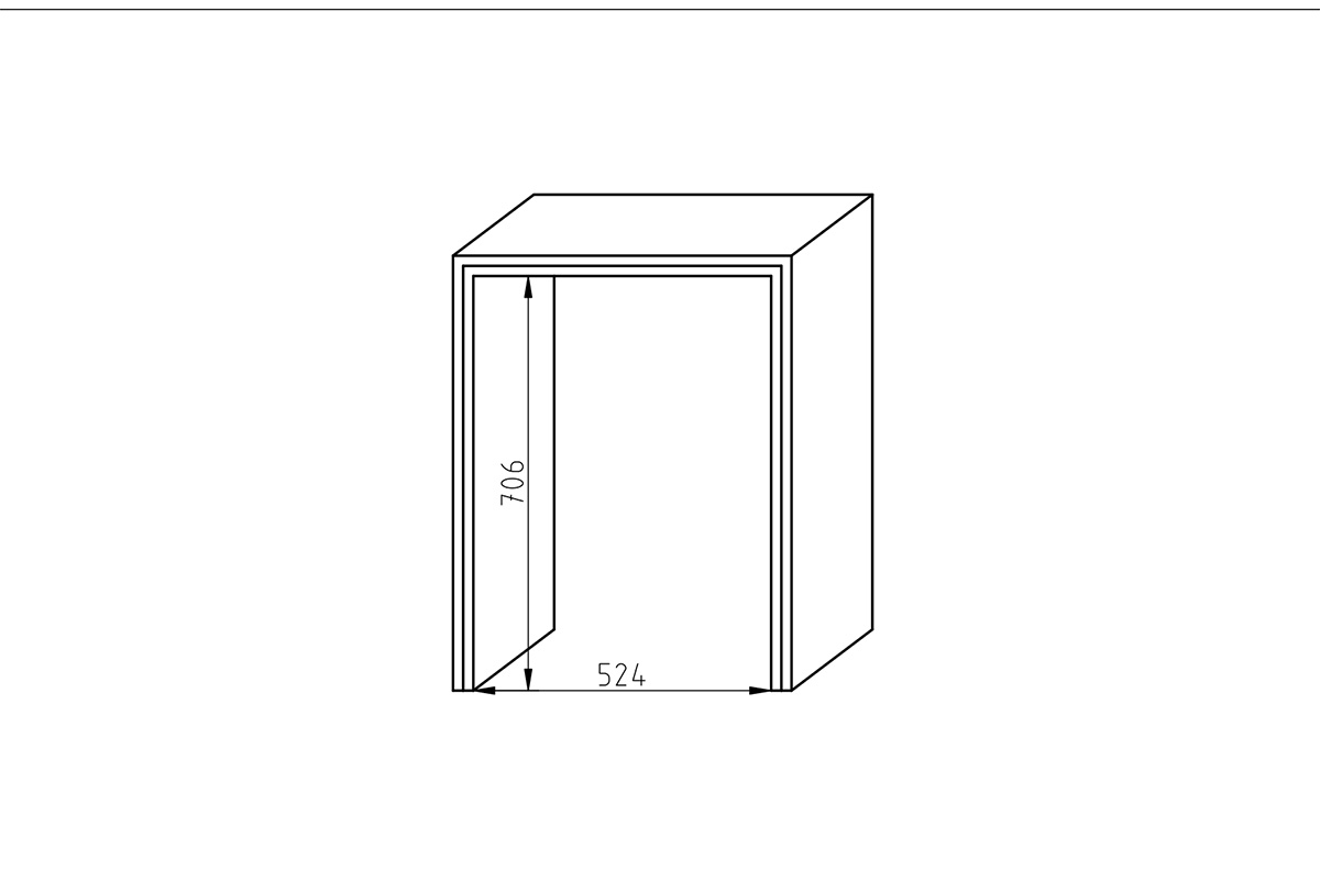 Dodatočná časť k písaciemu stolu OF -DKP - Systém Offi Dostawka do Písacie stoly Rozmery