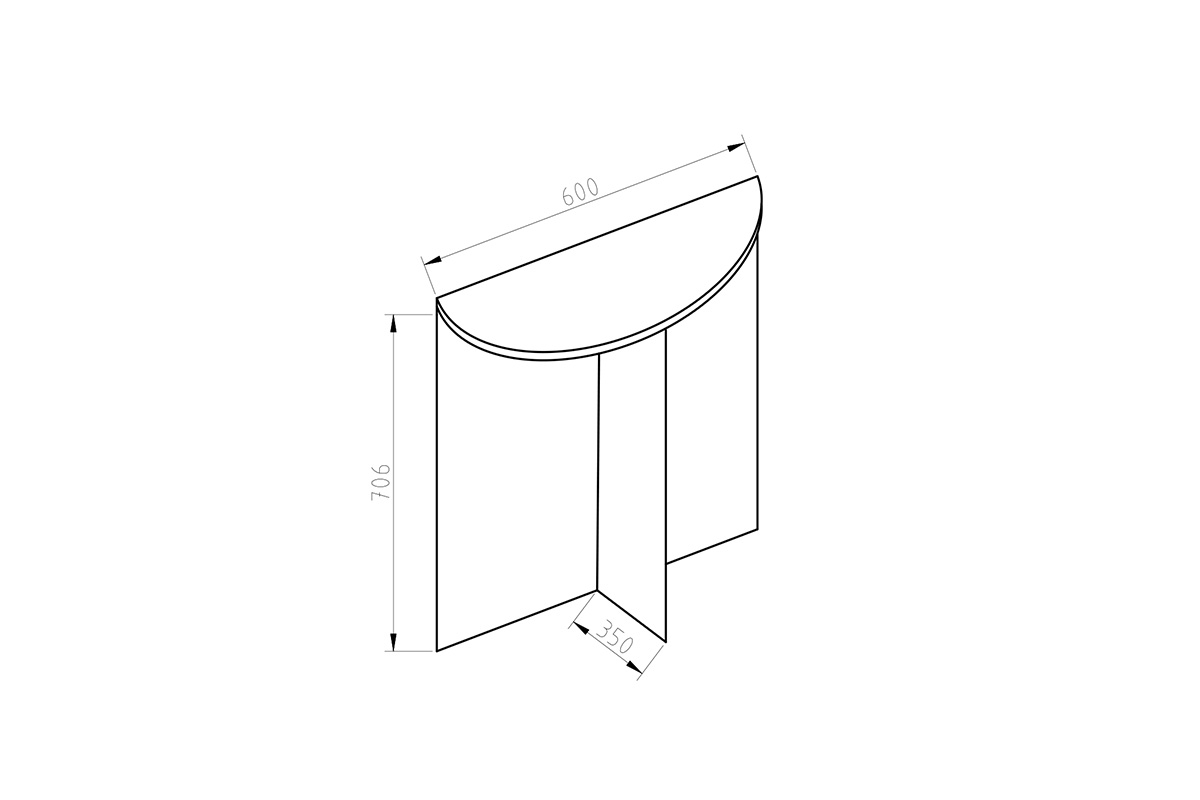 Dodatočná časť k písaciemu stolu OF -DKO - Systém Offi dostawka do Písacie stoly