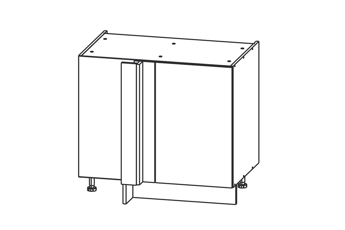 Spodní rohová kuchyňská skříňka KAM SET DPRP 110x65 Skříňka kuchyňská spodní rohová KAM SET DPRP 110x65