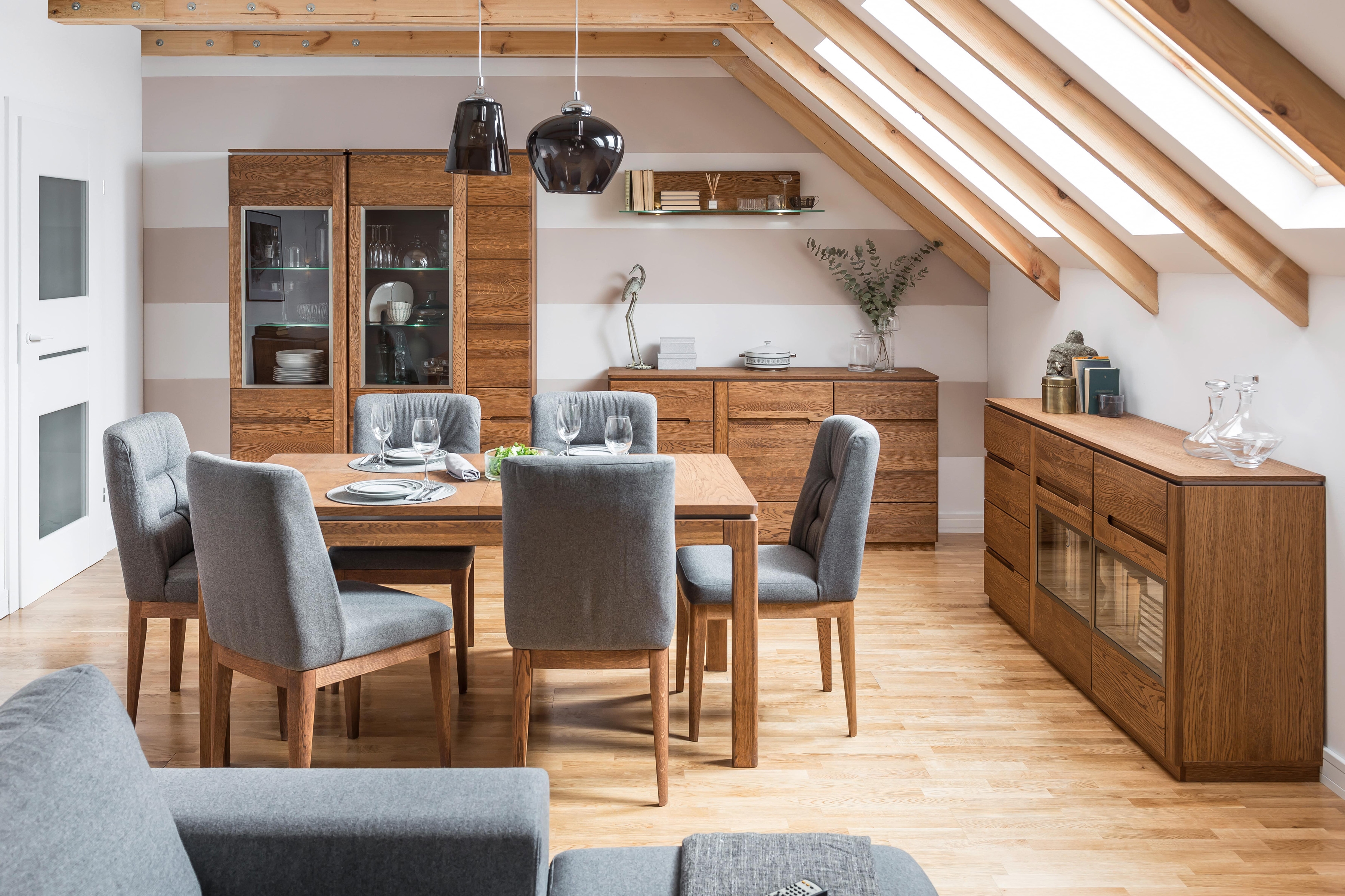 Montenegro 45 - dvojdverová komoda so 4 zásuvkami drevená Komoda Montenegro 45 so zásuvkami 163 cm - Dub rustical