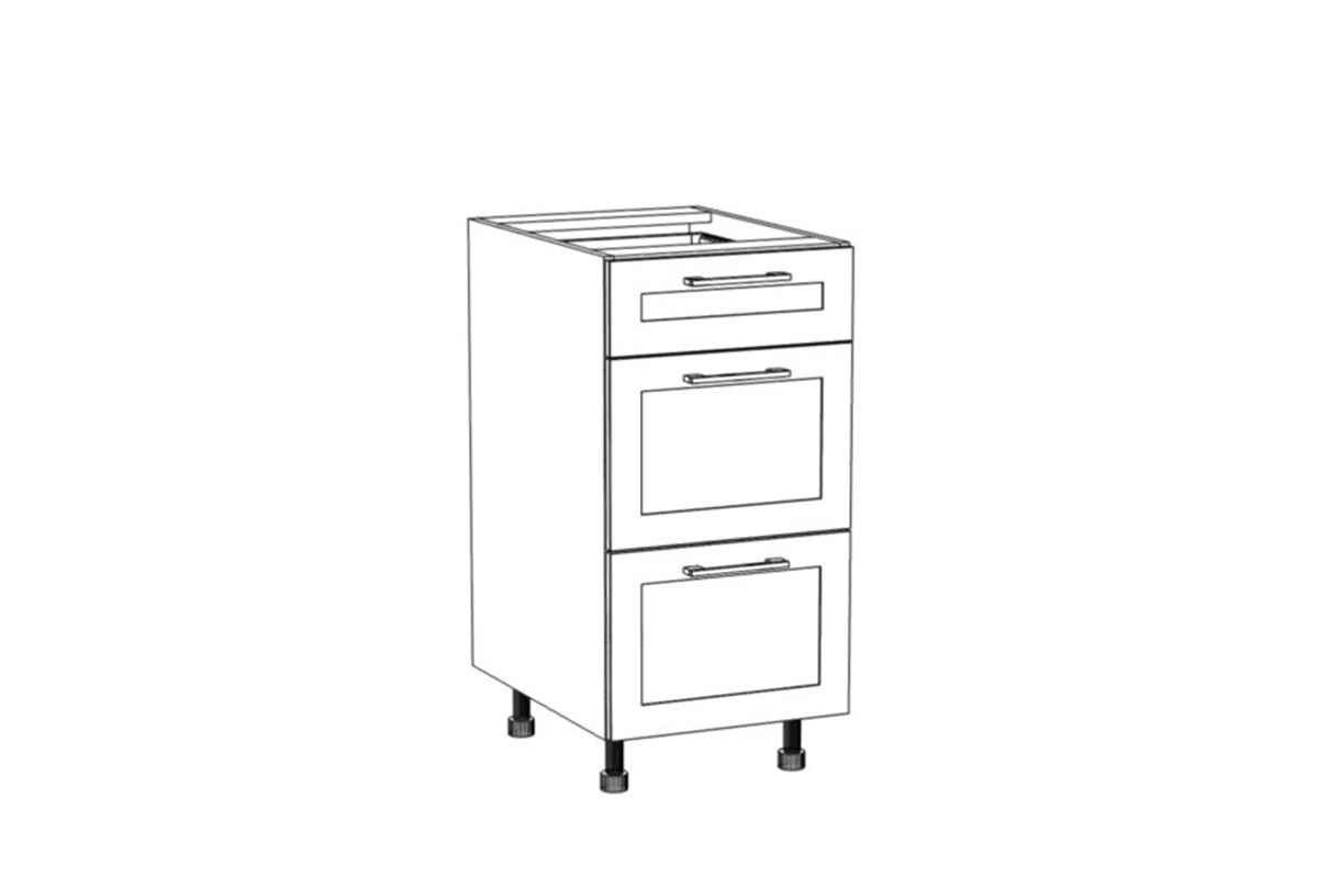 Skříňka spodní Navia DS 4/3 se třemi zásuvkami Starmotion Navia DS 4/3 - Skříňka spodní se třemi  zásuvkami