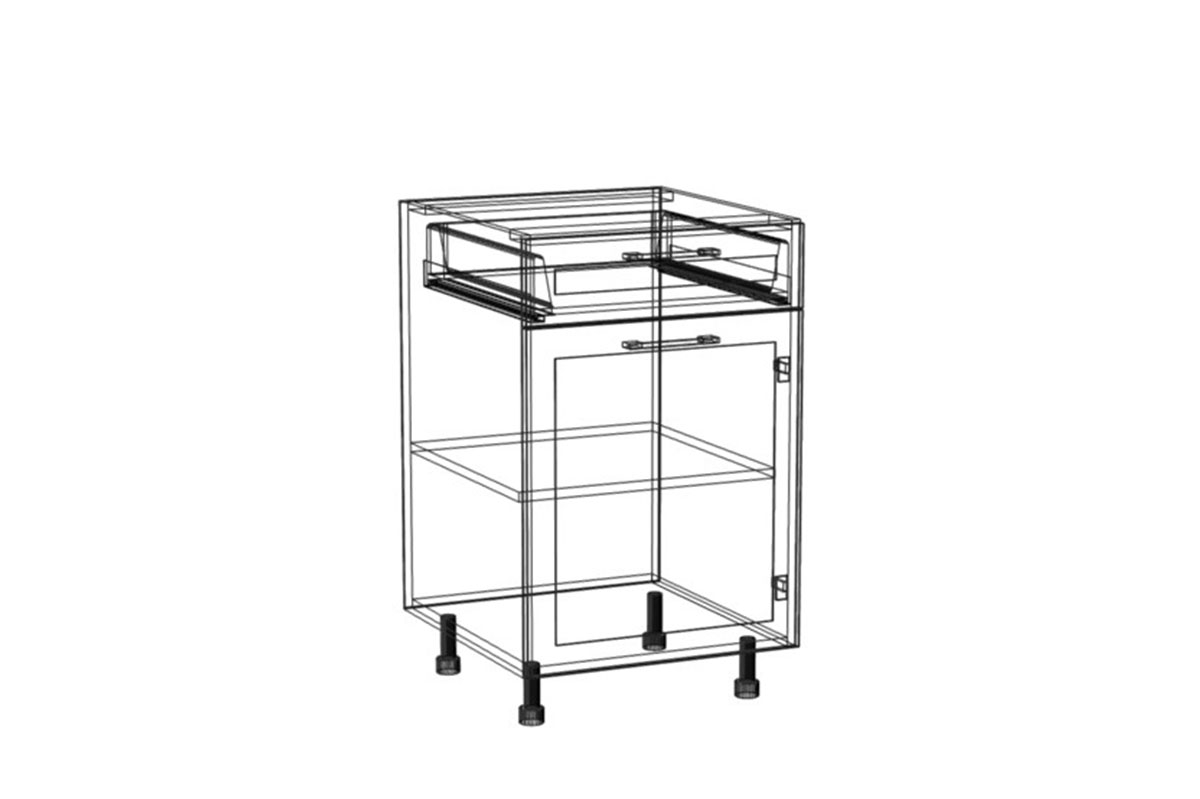 Navia DS 5/1 - dolná skrinka jednodverová Starmotion Navia DS 5/1 - vnútro Skrinky