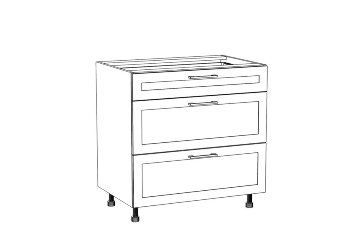 Skříňka spodní Navia DS 8/3 se třemi zásuvkami Starmotion Navia DS 8/3 - Skříňka spodní se třemi  zásuvkami