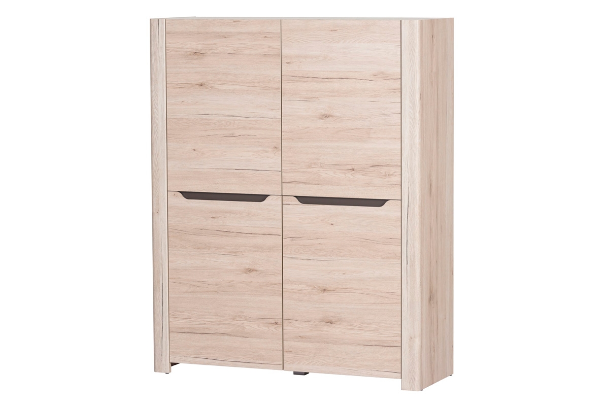 Komoda Desjo 04 - 118 cm - dub san remo / hnědá dvoudveřová Komoda Desjo 04 - 118 cm - Dub sanremo / Hnědá uni