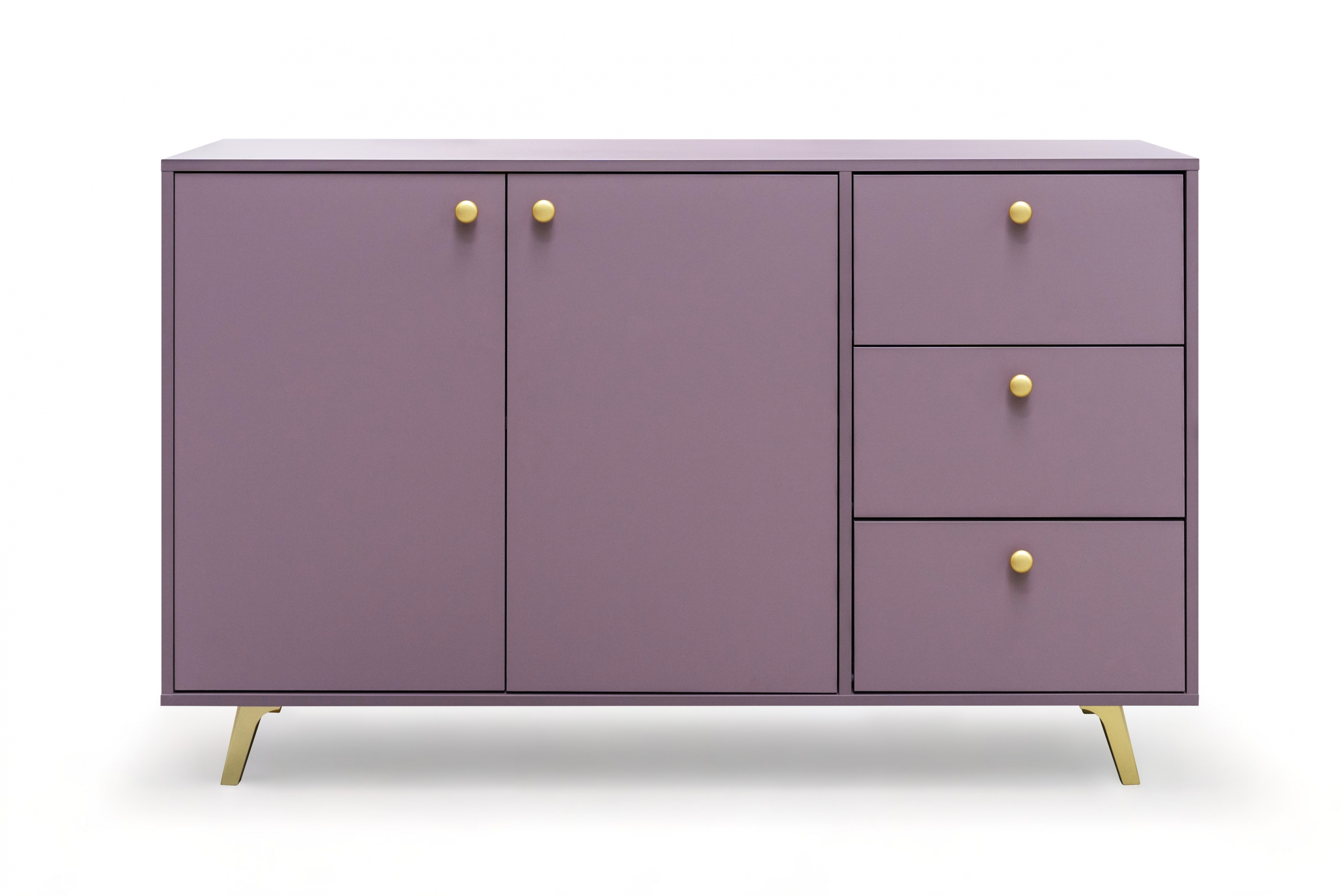 Komoda Siena s 3 zásuvkami 140 cm - slivka dvojdverová Komoda Siena s 3 zásuvkami 140 cm - sliwka