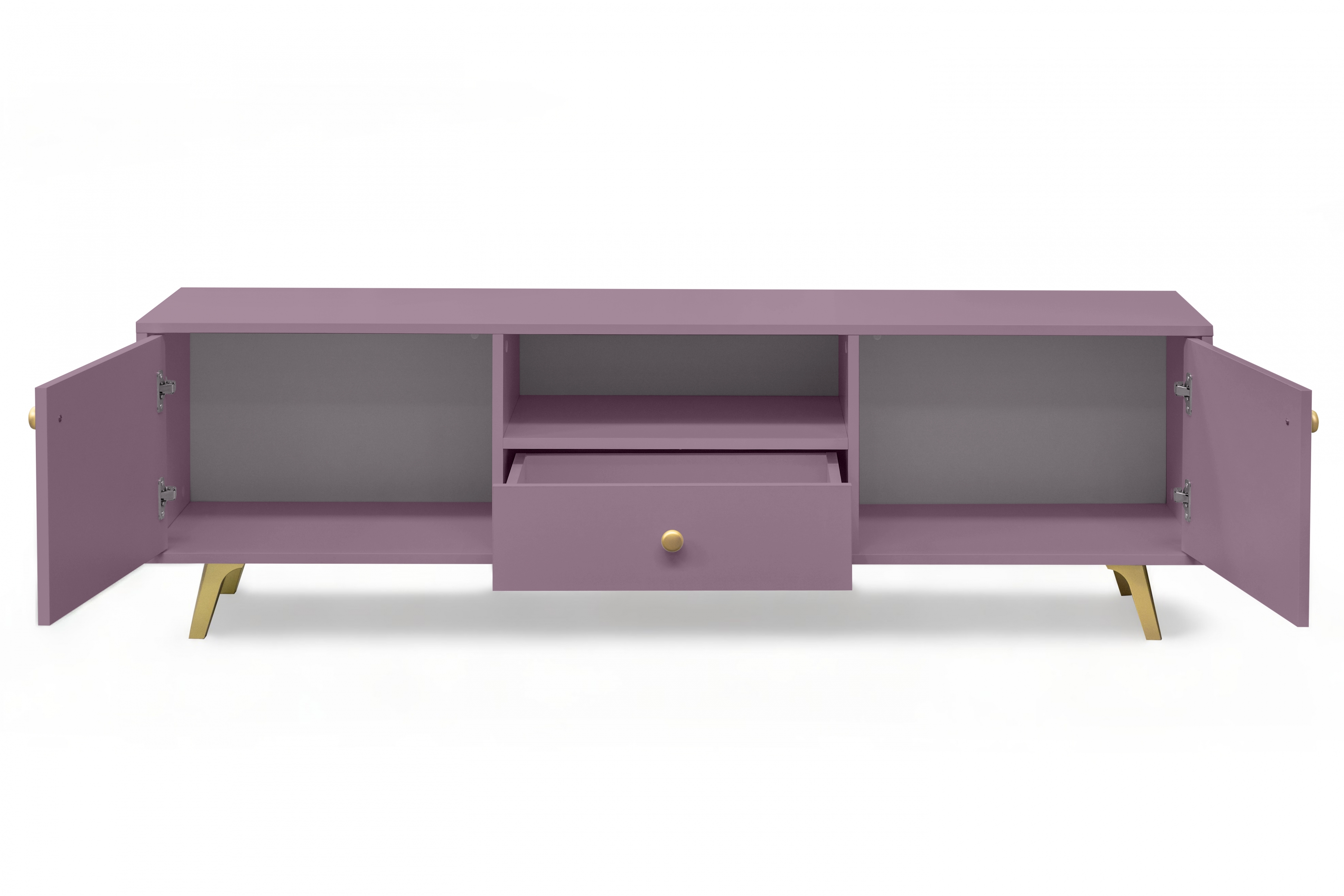 TV stolek Siena 160 cm - švestkový dvoudveřová Skříňka RTV Siena z szuflada 160 cm - švestka