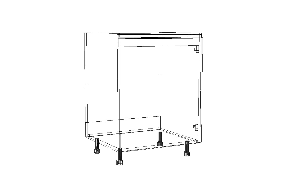 Spodní kuchyňská skříňka Lamja DZ6 pod dřez DZ6 - szkic Skříňky