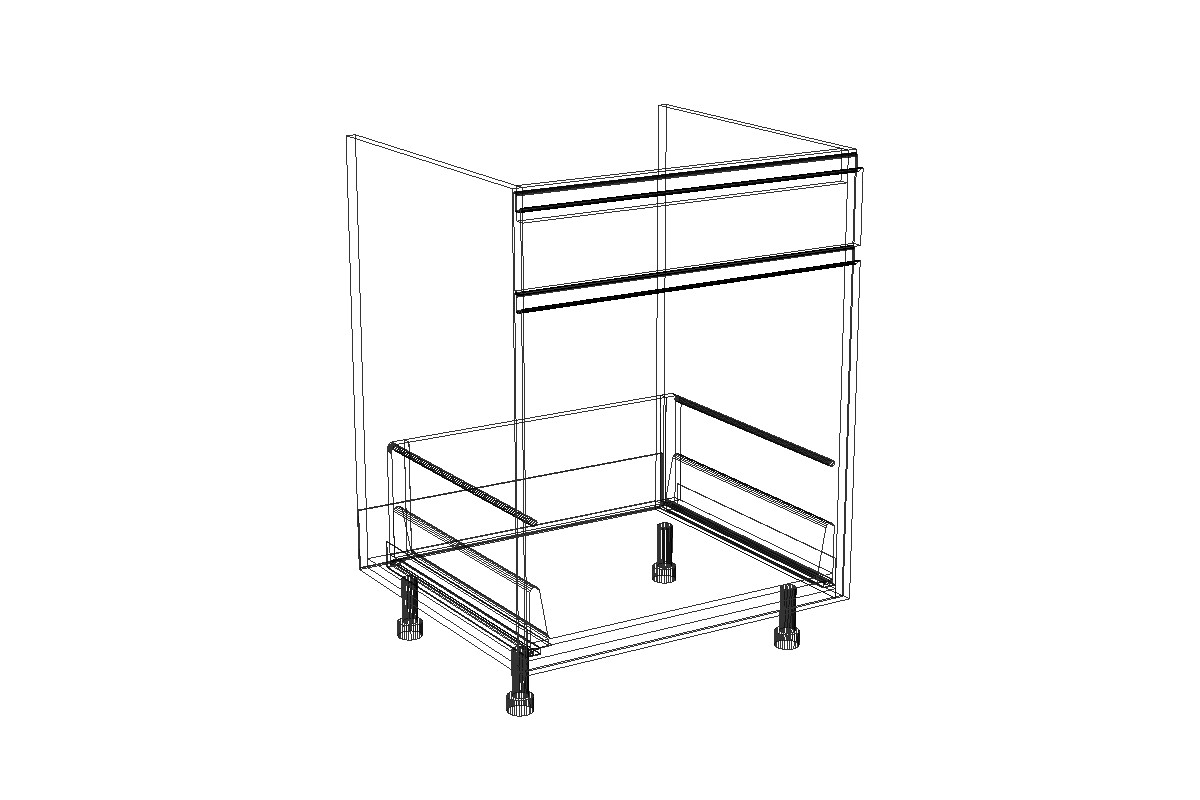 Skříňka pod dřez Lamja DZS6 se zásuvkou Starmotion Lamja DZS6 - szkic Skříňky 