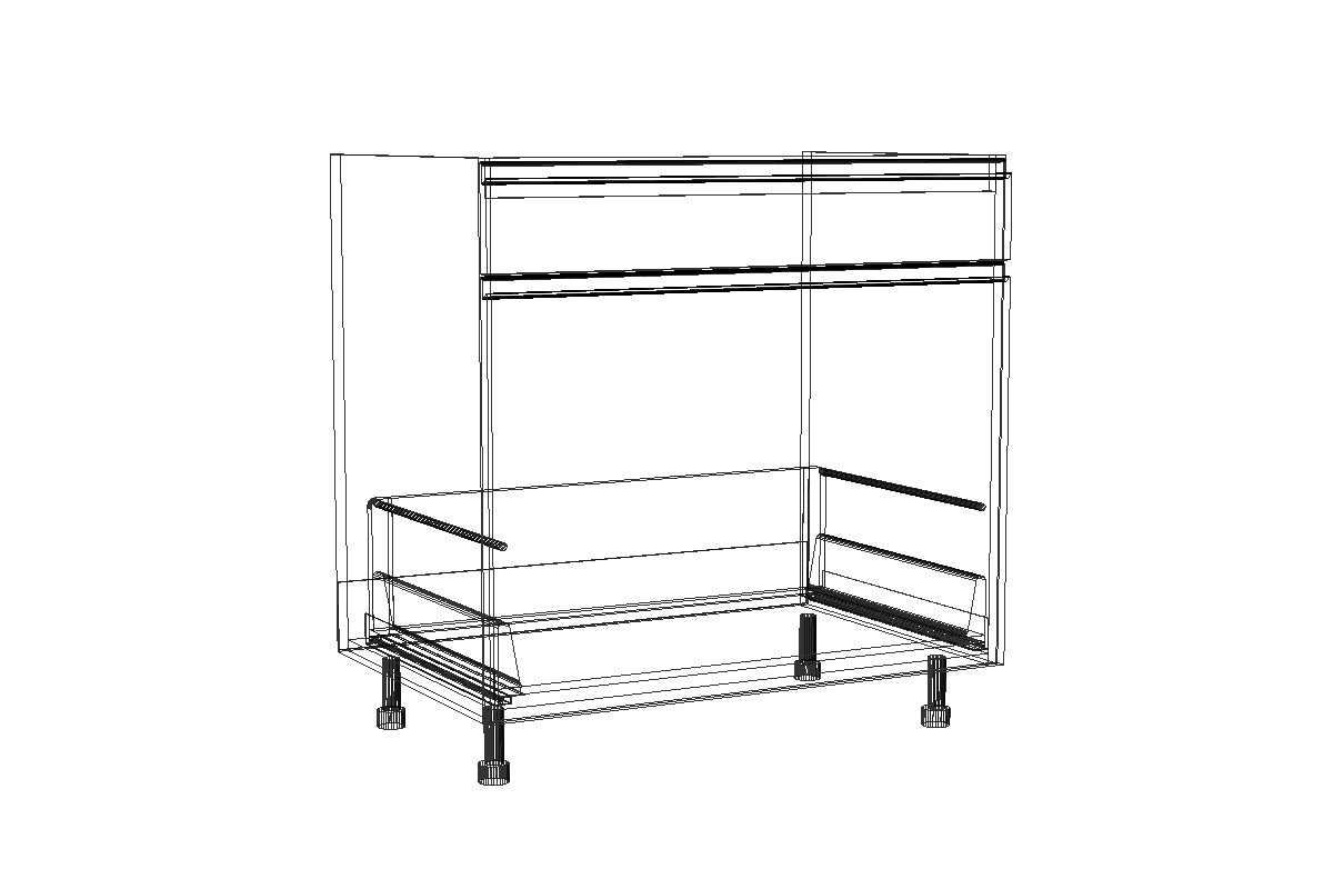 Skříňka pod dřez Lamja DZS8 se zásuvkou Starmotion Lamja DZS8 - szkic Skříňky