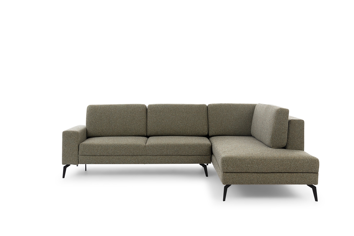 Rozkladacia rohová sedacia súprava Elentio L Rohová sedacia súprava z czarnymi nozkami 