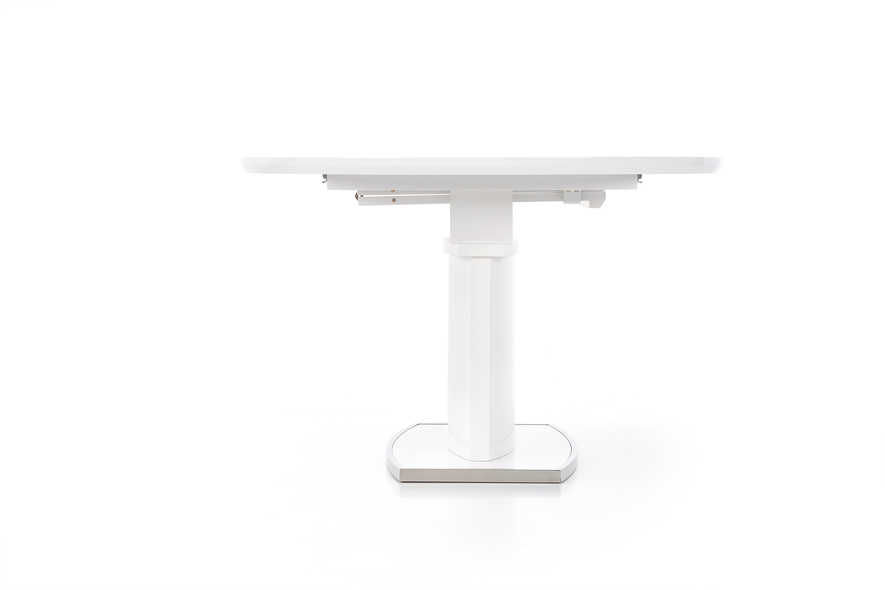 Rozkladací jedálenský stôl FEDERICO 120-160x120 cm - biela federico Stôl rozkladany Biely