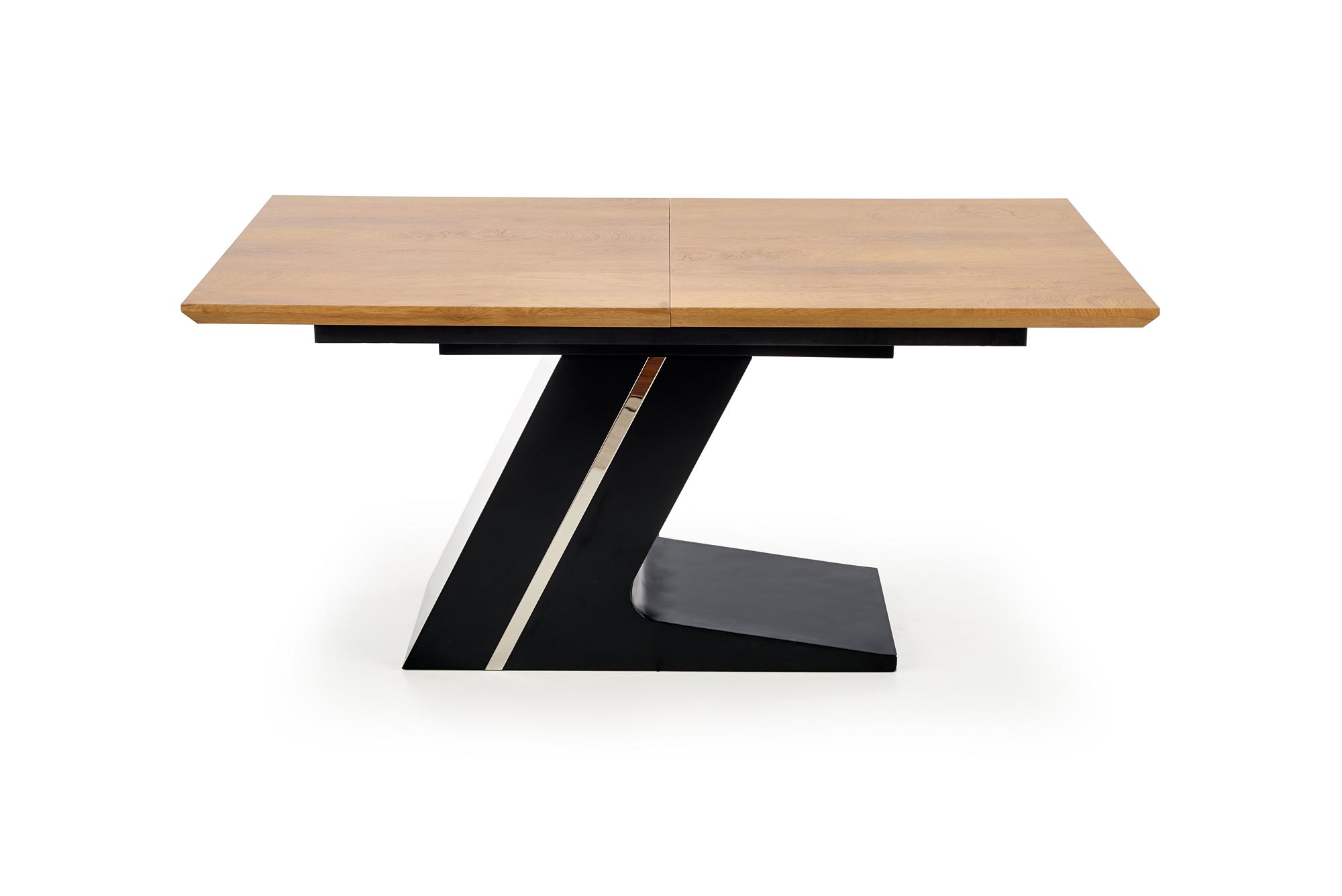 FERGUSON Stôl rozkládací Pracovná doska - prírodné, Nohy - Čierny ferguson Stôl rozkladany Pracovná doska - prírodné, Nohy - Čierny
