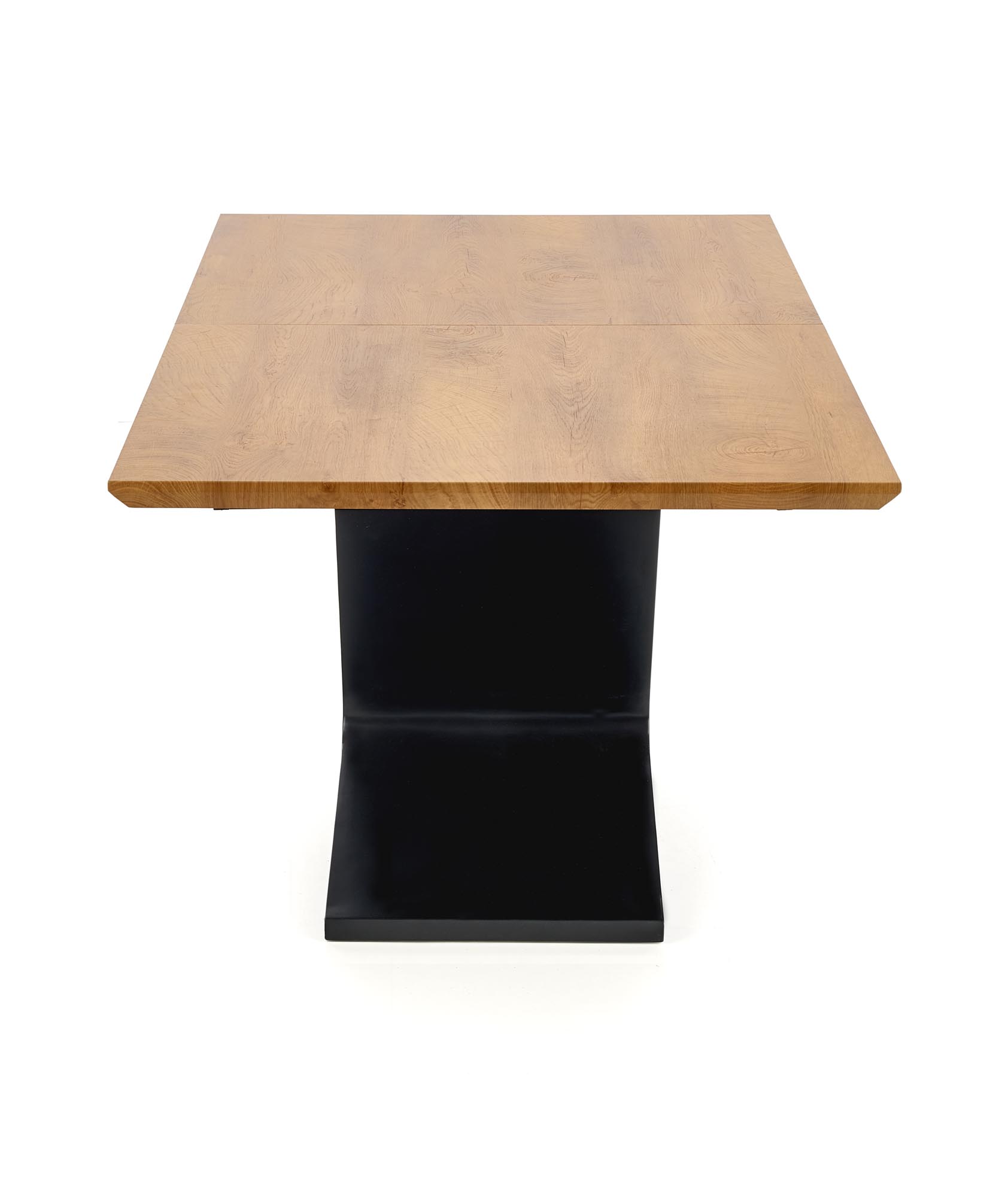 FERGUSON Stôl rozkládací Pracovná doska - prírodné, Nohy - Čierny ferguson Stôl rozkladany Pracovná doska - prírodné, Nohy - Čierny