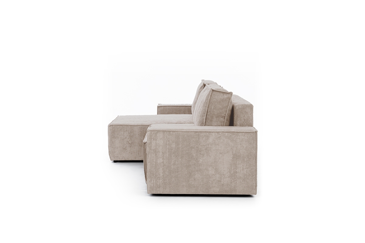 Rozkladacia rohová sedacia súprava Flabio Mini ľavá - béžový menčester Lincoln 03 Rohová sedacia súprava Flabio Mini