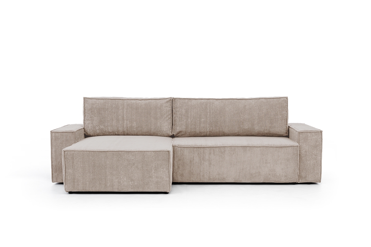 Rozkladacia rohová sedacia súprava Flabio Mini ľavá - béžový menčester Lincoln 03 Rohová sedacia súprava Flabio Mini