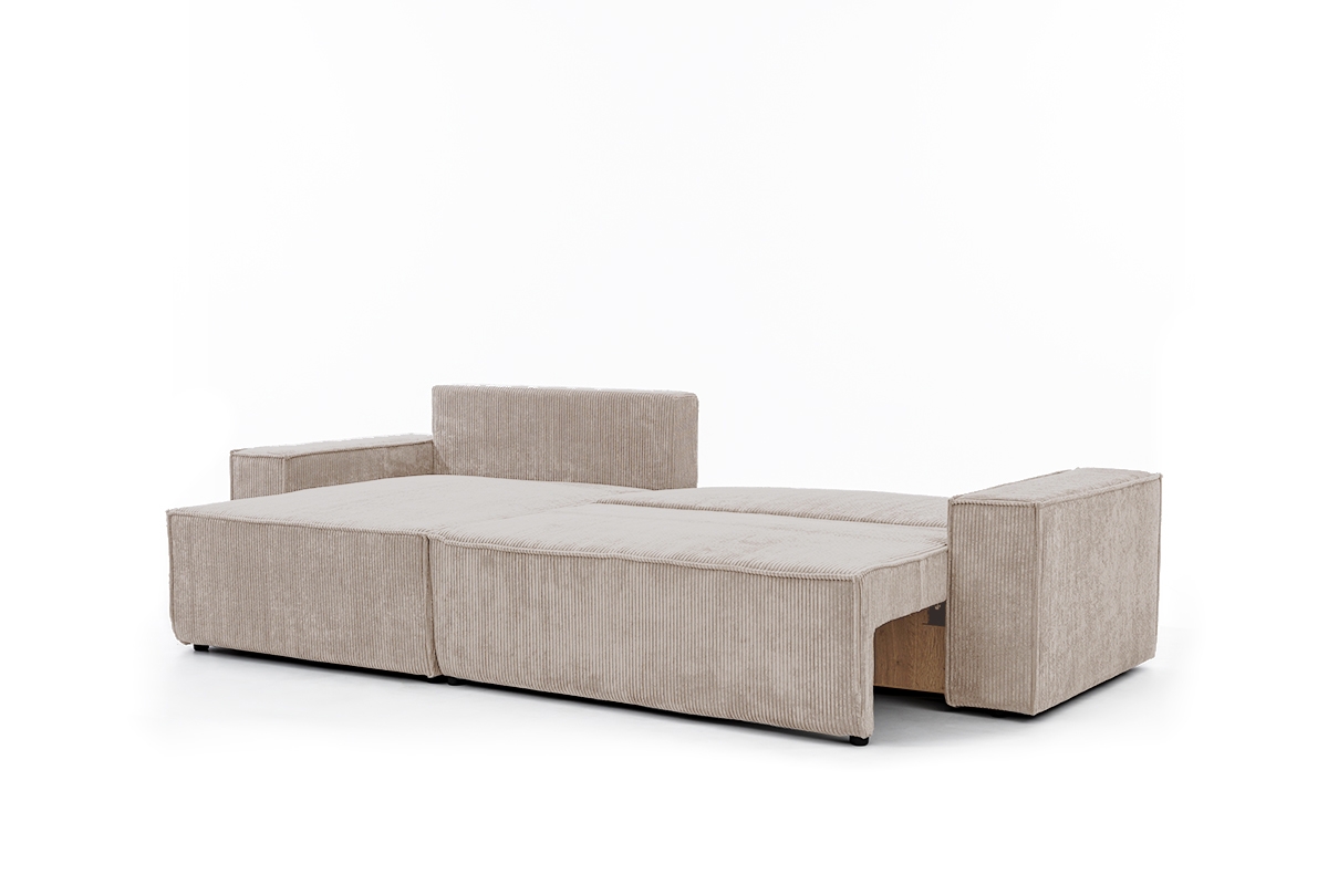 Rozkladacia rohová sedacia súprava Flabio Mini ľavá - béžový menčester Lincoln 03 Rohová sedacia súprava Flabio Mini