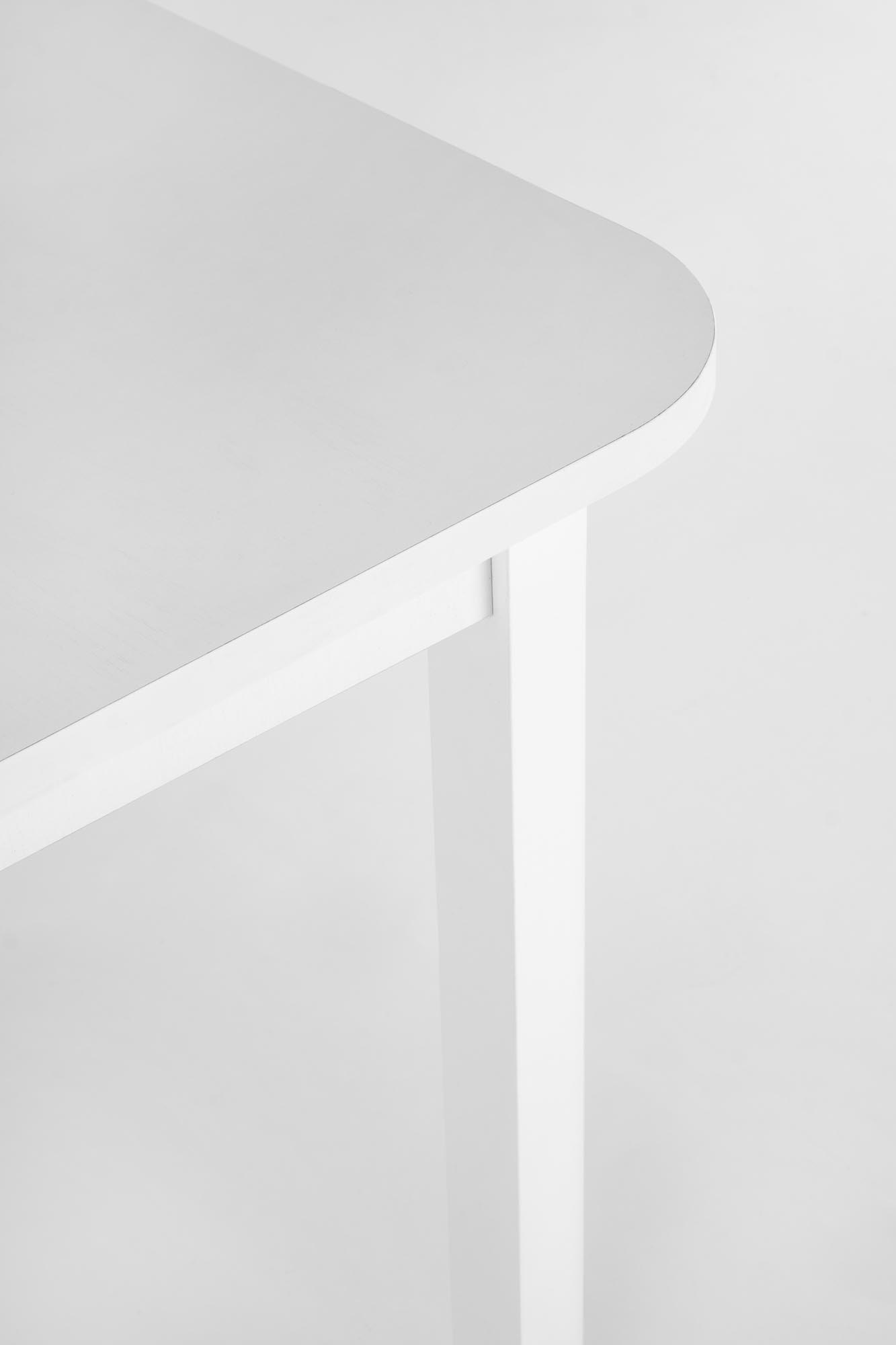FLORIAN összecsukható asztal, asztallap - fehér, lábak - fehér florian stůl rozkladany Deska - Bílý, Nohy - Bílý