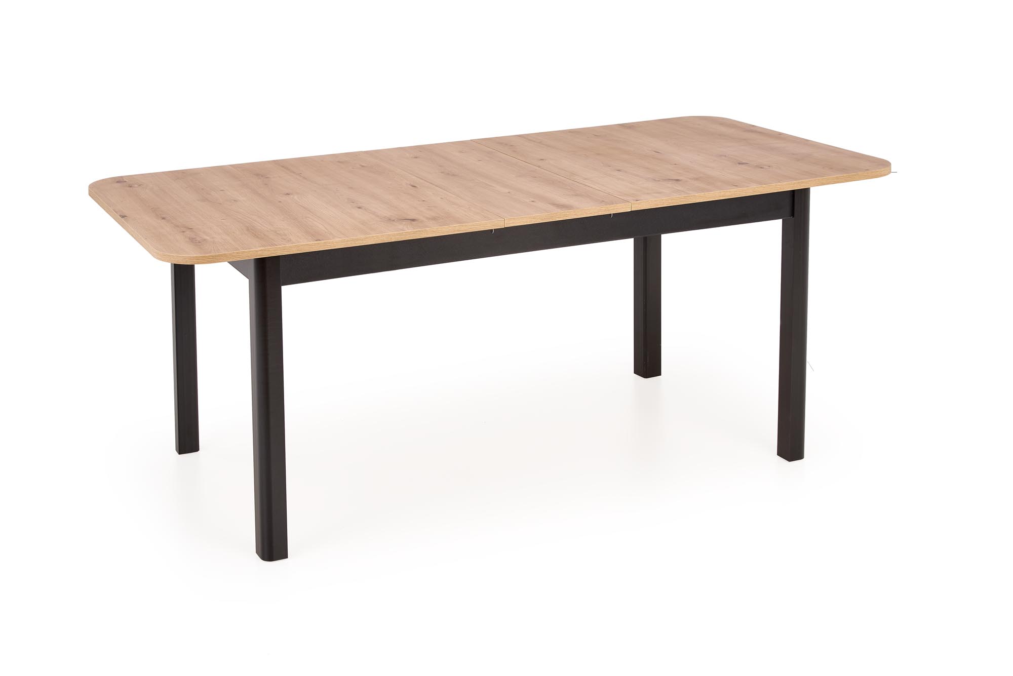 FLORIAN összecsukható asztal, asztallap - kézműves tölgy, lábak - fekete florian stůl rozkladany DeFLORIAN összecsukható asztal, asztallap - kézműves tölgy, lábak - feketeFLORIAN összecsukható asztal, asztallap - kézműves tölgy, lábak - feketeska - Dub artisan, Nohy - Fekete