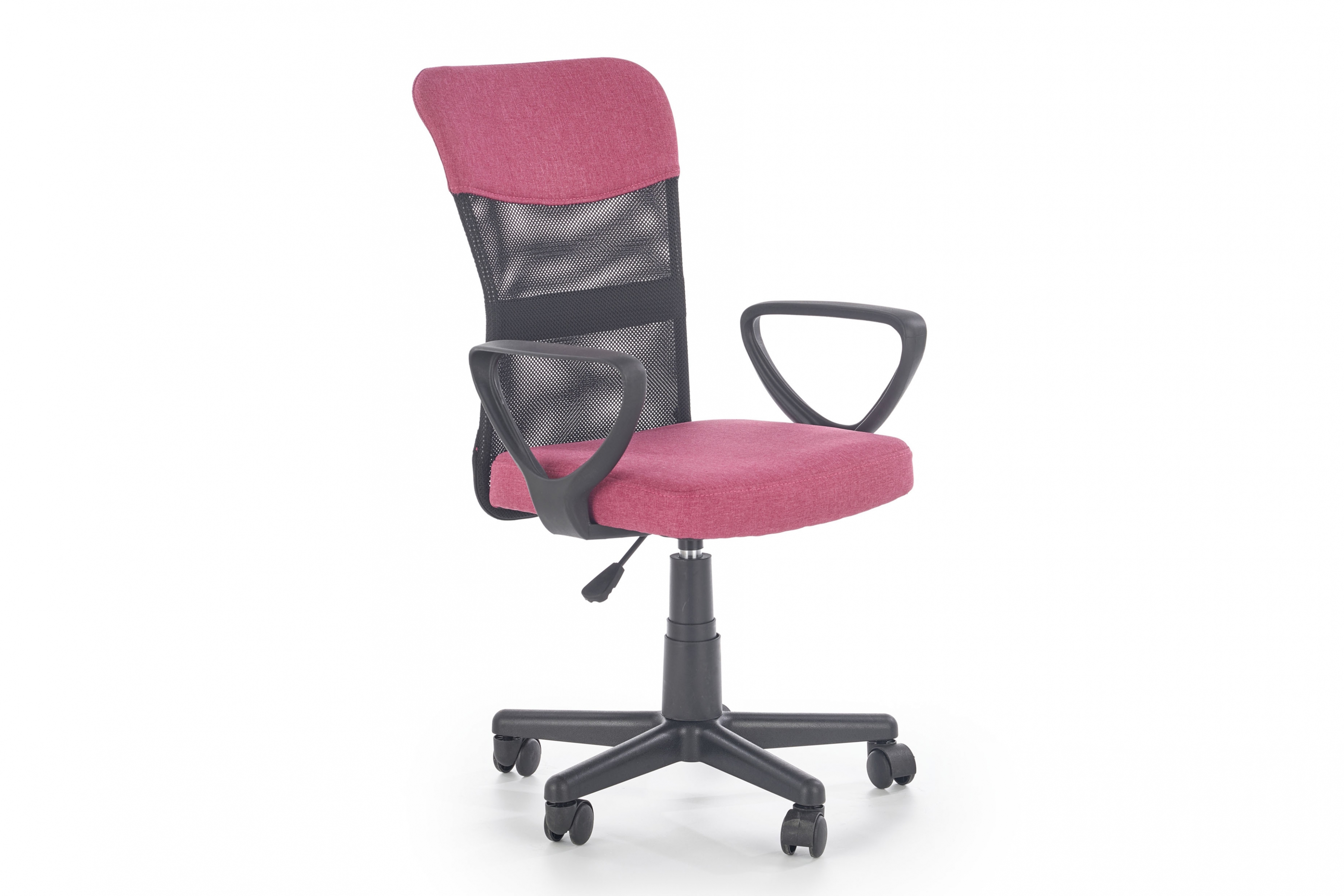 Kancelářská židle Timmy s područkami - růžová Kancelářská židle Gelmina z podlokietnikami - Růžová