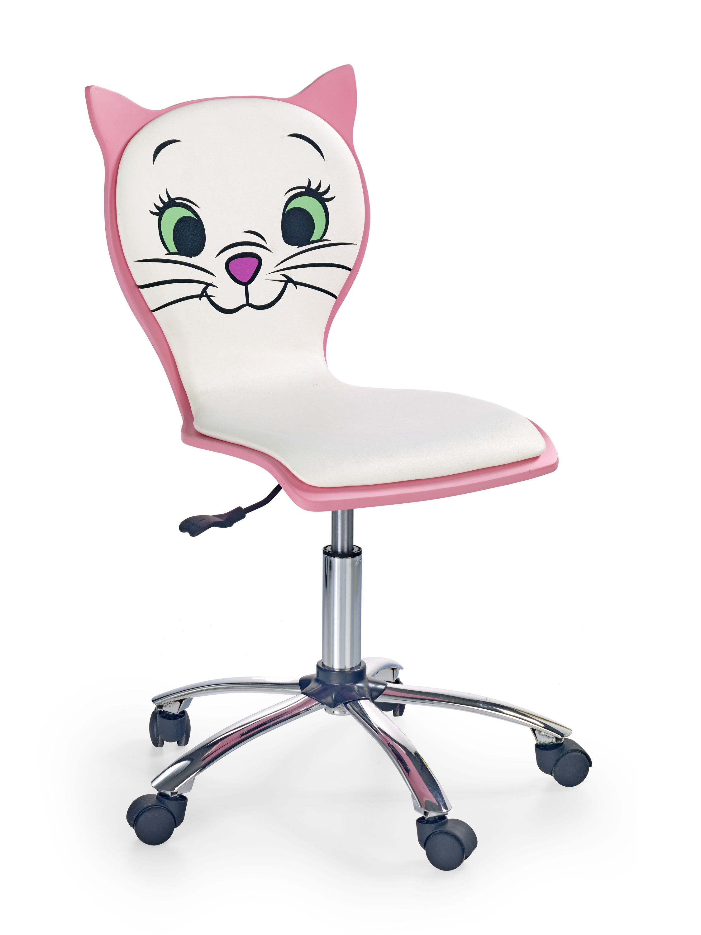 Kitty 2 irodai szék - fehér/rózsaszín Kancelářske křeslo kitty 2 - Bílý / Růžová