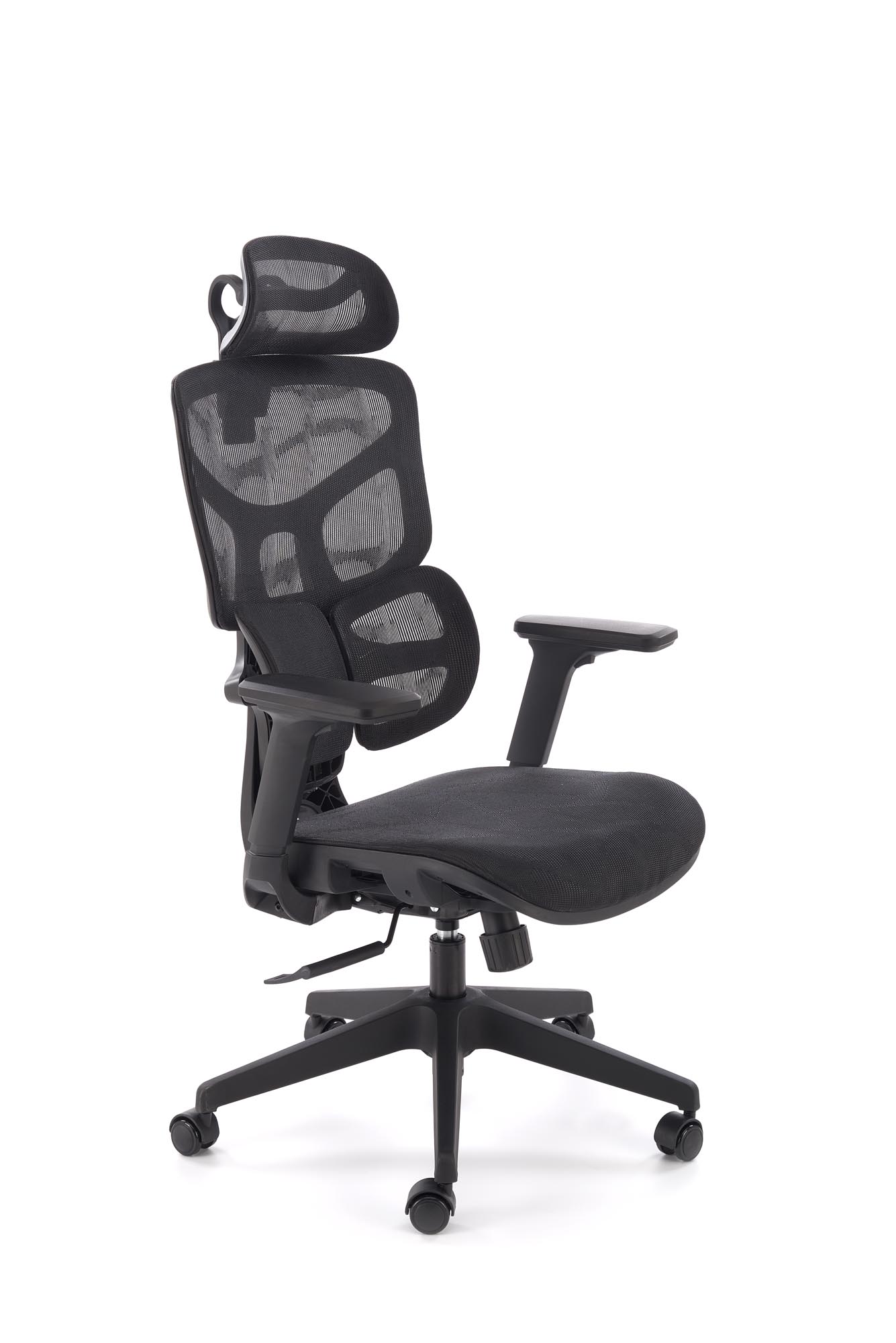 MACAR Křeslo gabinetowy, černá (1p=1szt) Kancelářská židle macar ergonomiczny - černá