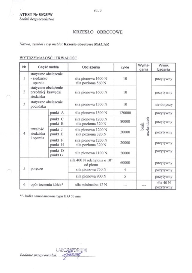 MACAR Křeslo gabinetowy, černá (1p=1szt) Kancelářská židle macar ergonomiczny - černá
