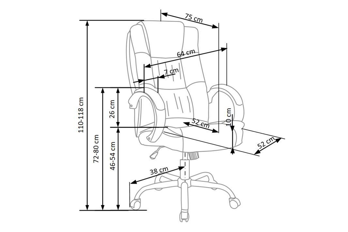 Kancelářské křeslo Bonil s područkami - tmavý jasan Kancelářske křeslo Relax 2 z podlokietnikami - tmavý Popelový