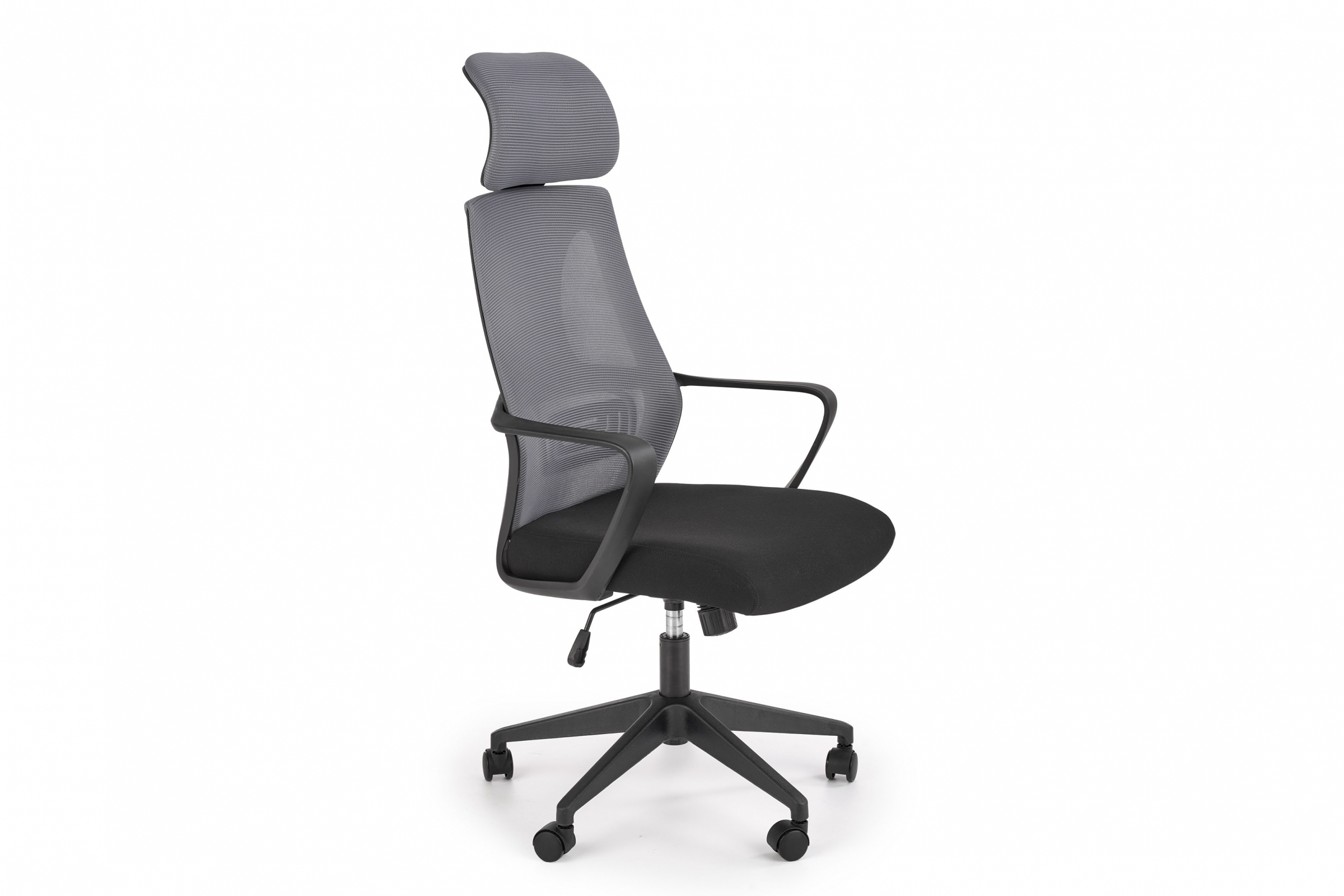 Kancelárske kreslo Silewi s opierkami - sivé / čierne Kancelárske kreslo Silewi z podlokietnikami - popol / Čierny