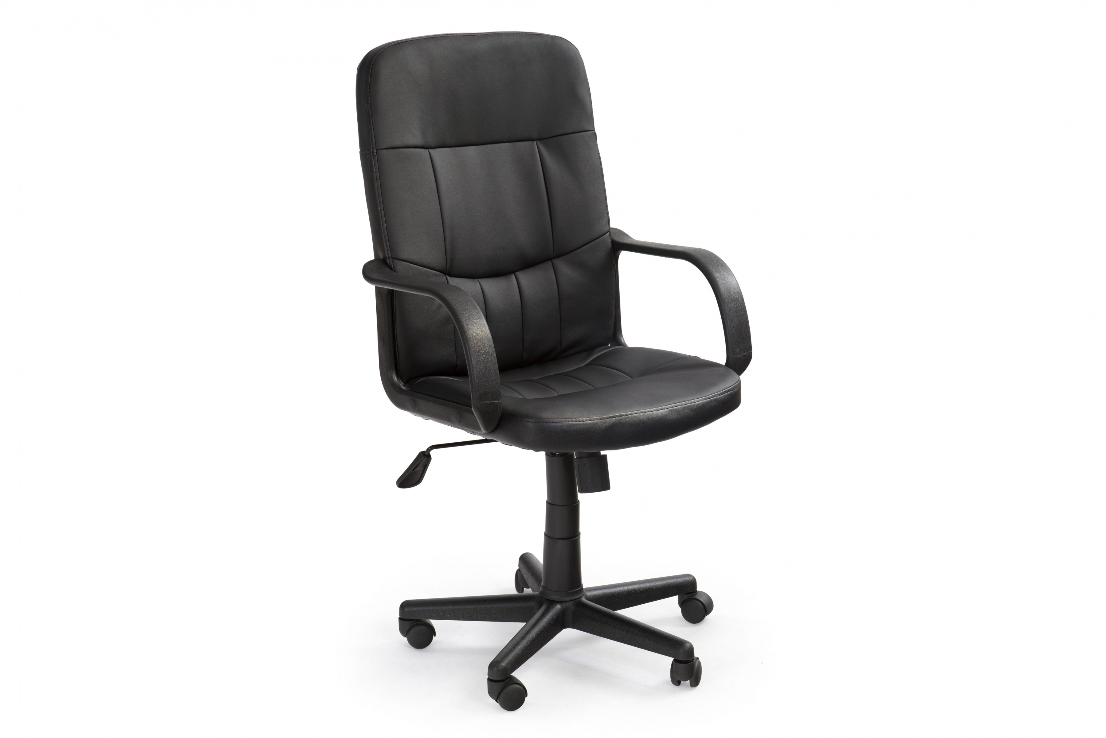 Kancelárske kreslo Werlin s opierkami - čierna ekokoža Kancelárske kreslo Werlin z podlokietnikami - Čierna Ekokoža