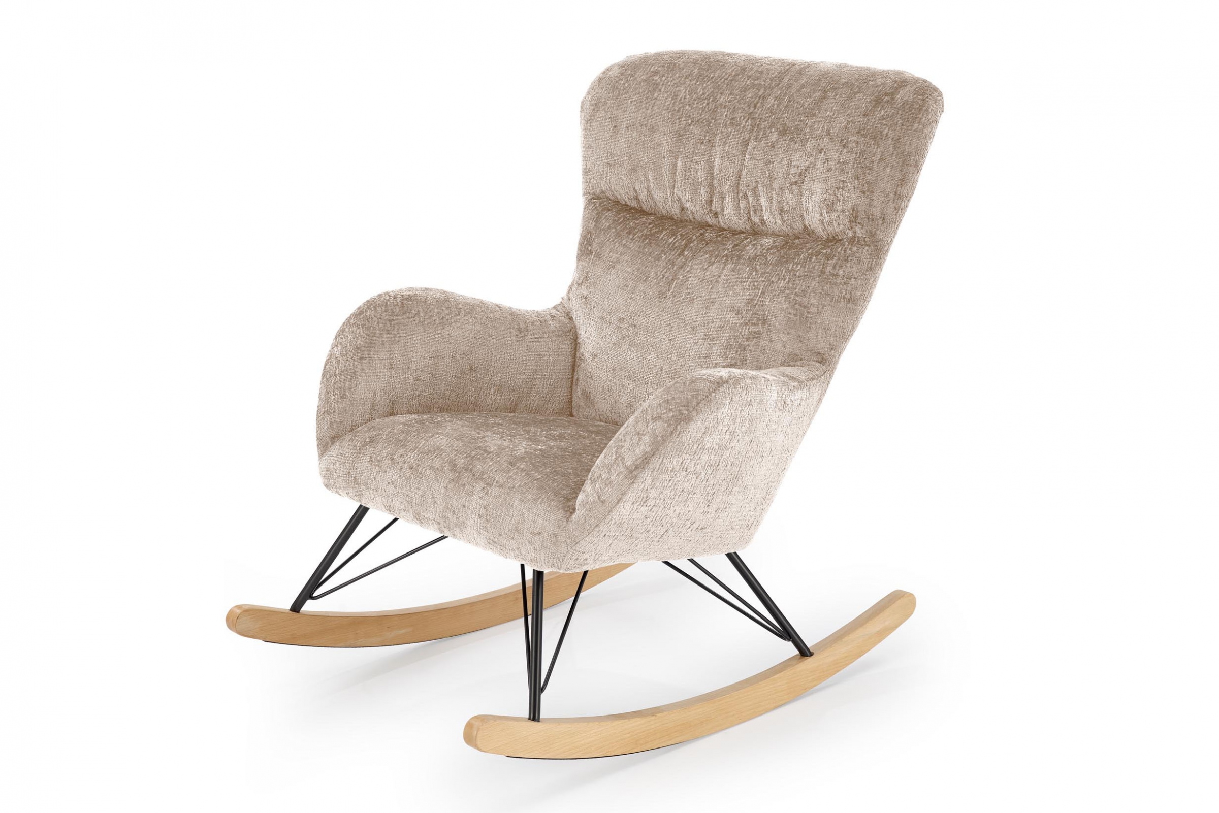 Houpací křeslo Castro - béžová šenil Houpací křeslo Castro - béžová šenil