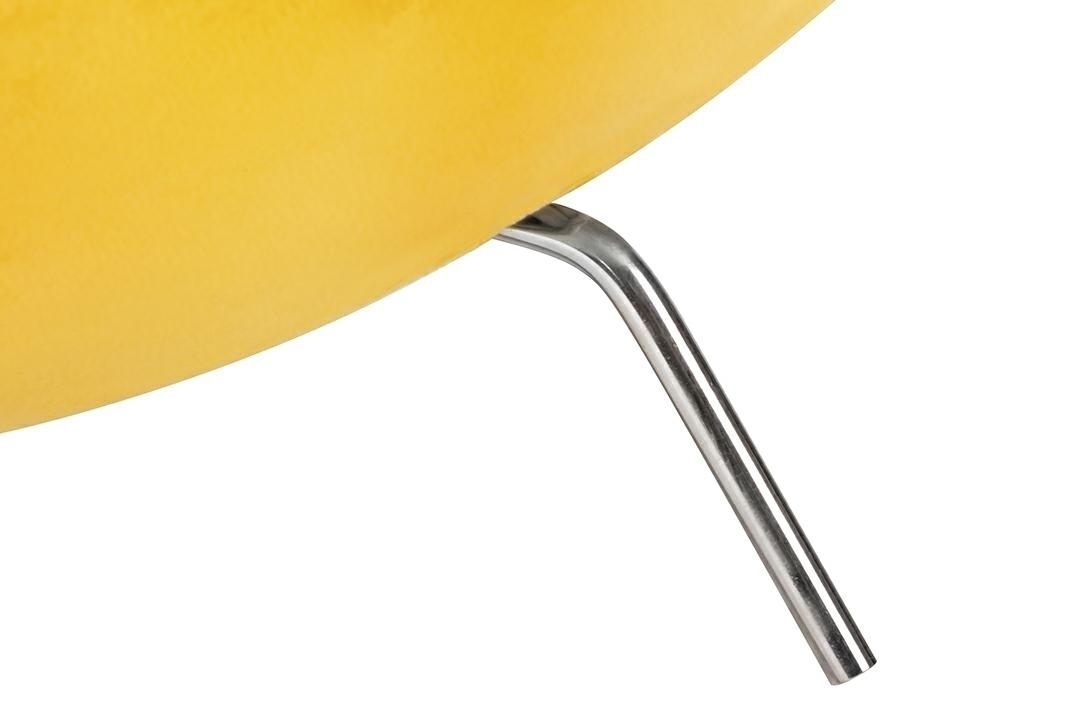Kreslo EGG CLASSIC VELVET žltý - zamat, Podstavec hliníková - Výpredaj Kreslo egg classic velvet zlaté - zamat, Podstavec hliníková